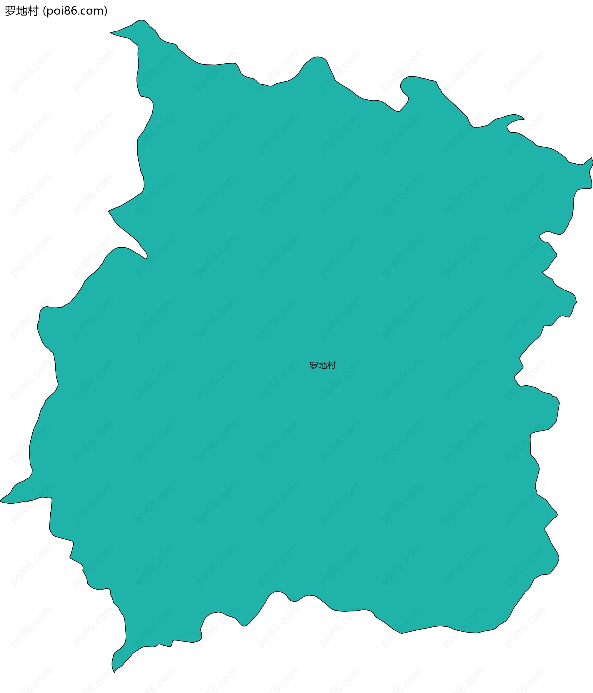 罗地村边界地图