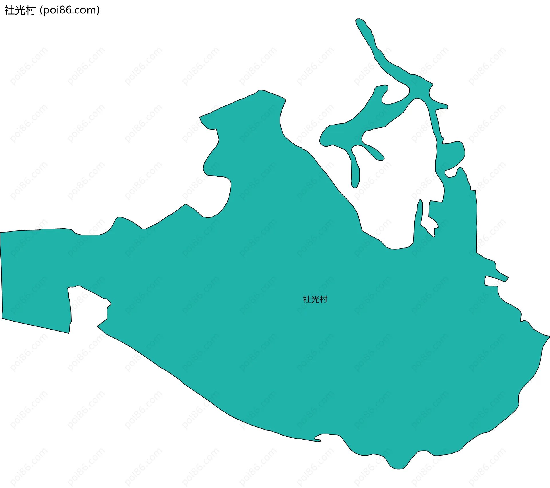 社光村边界地图
