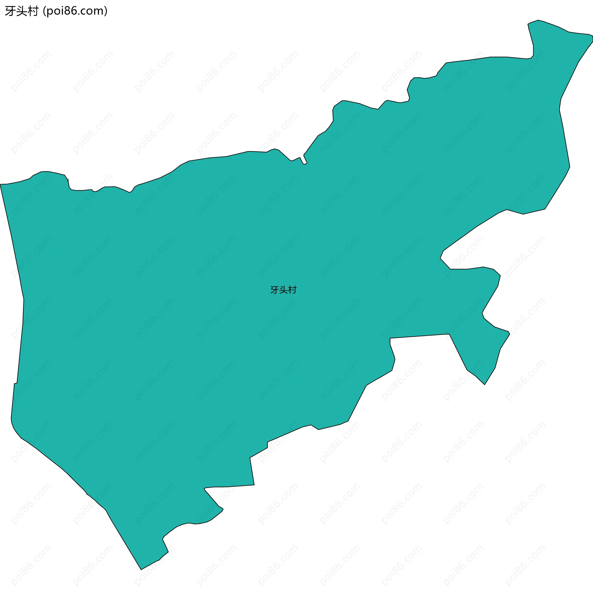 牙头村边界地图
