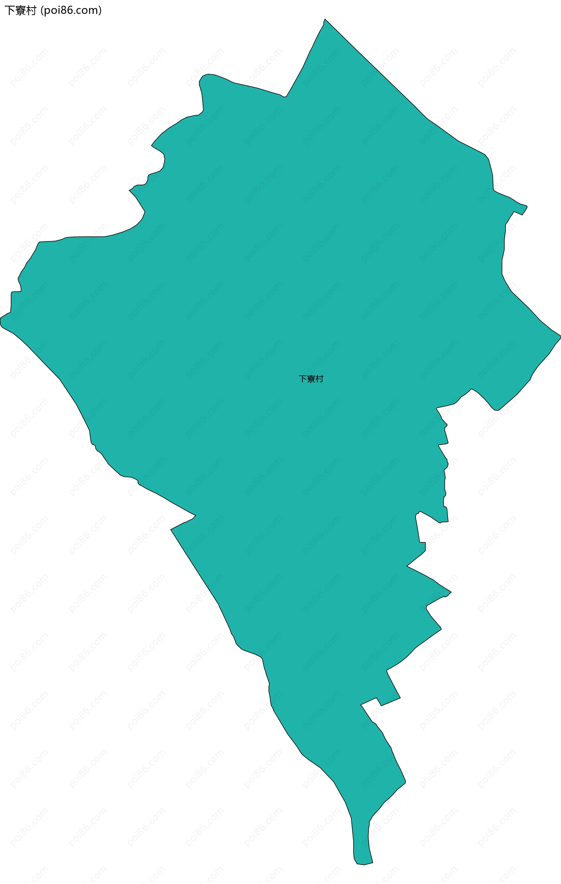 下寮村边界地图