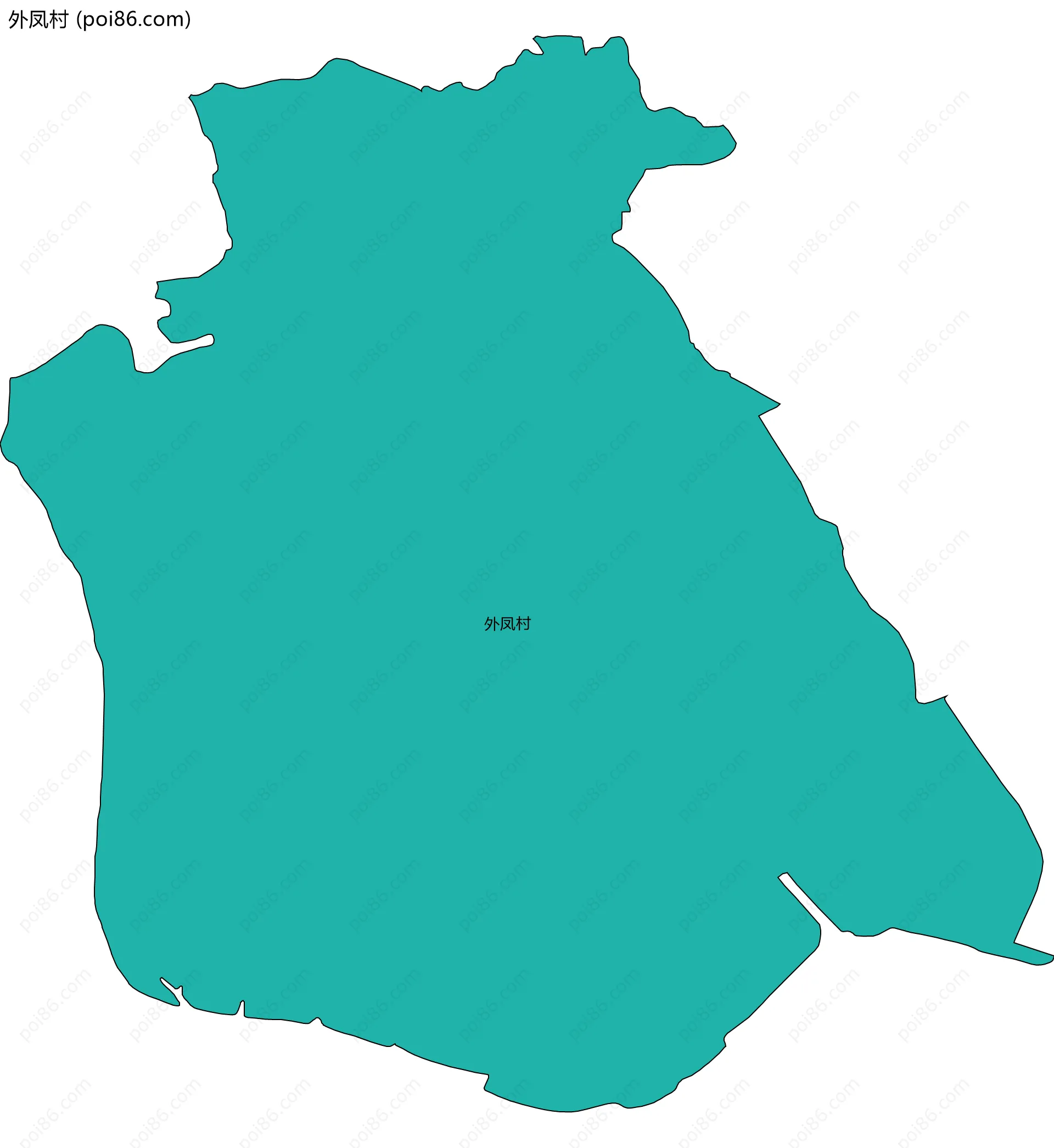 外凤村边界地图