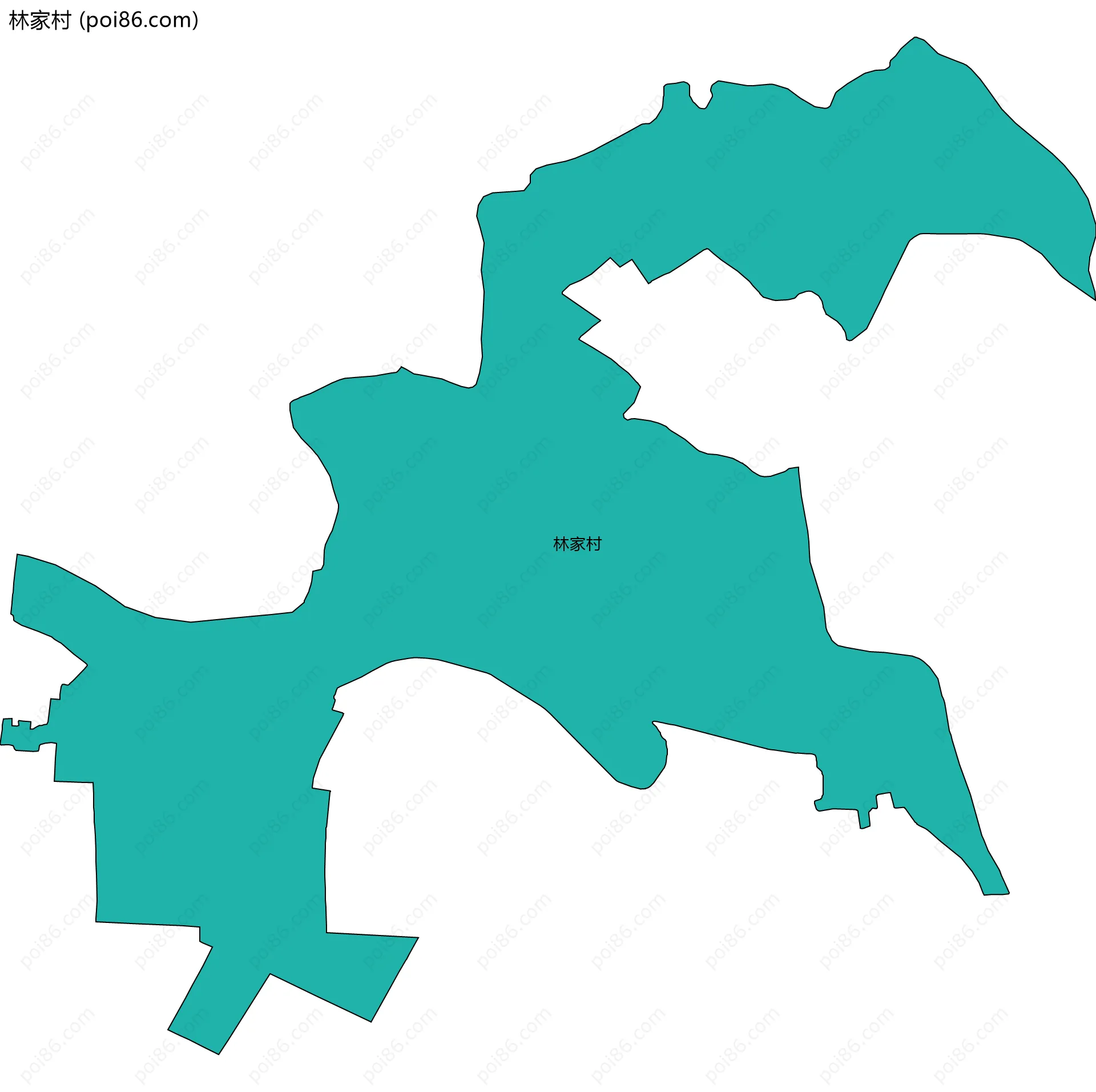 林家村边界地图