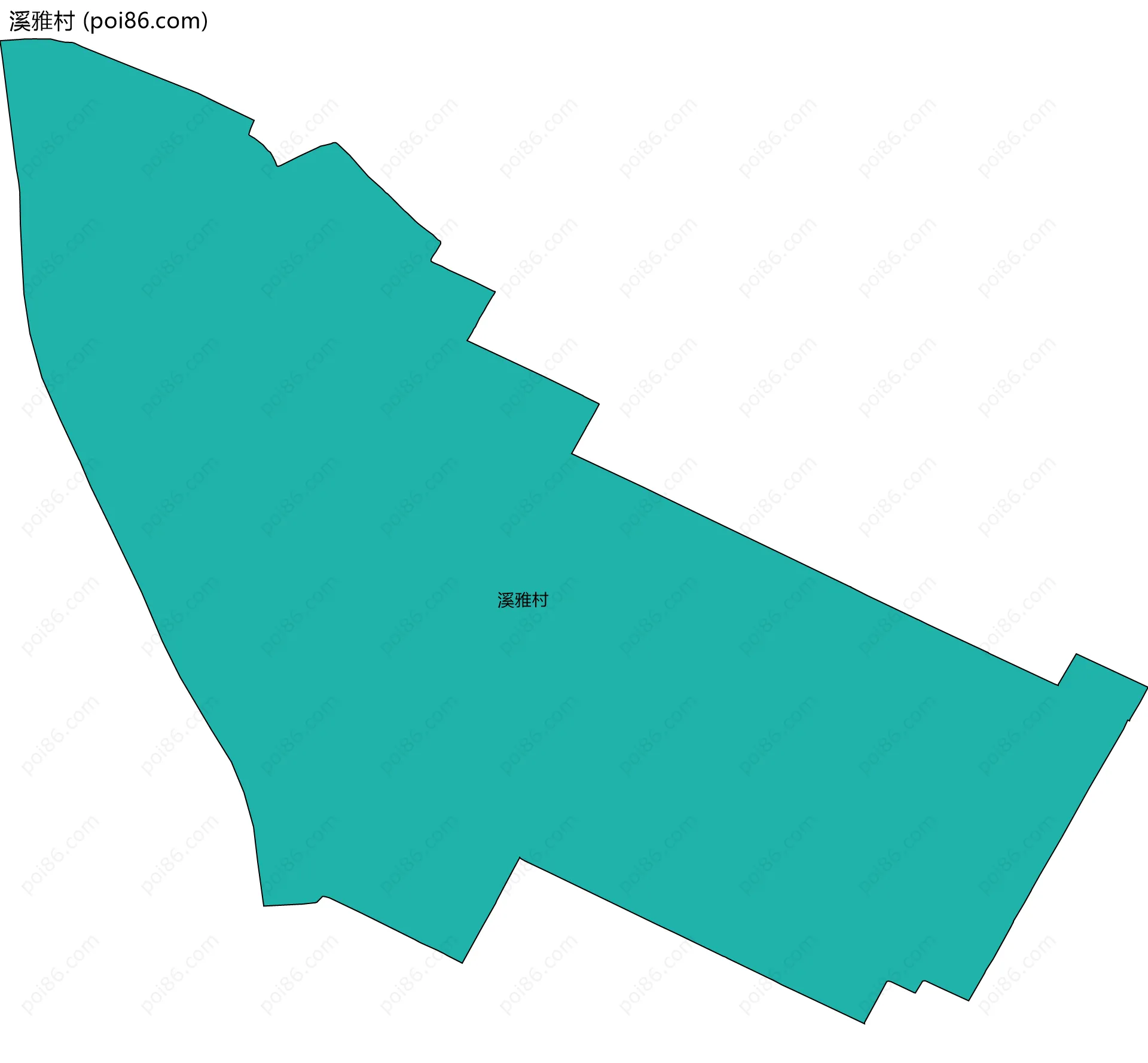 溪雅村边界地图