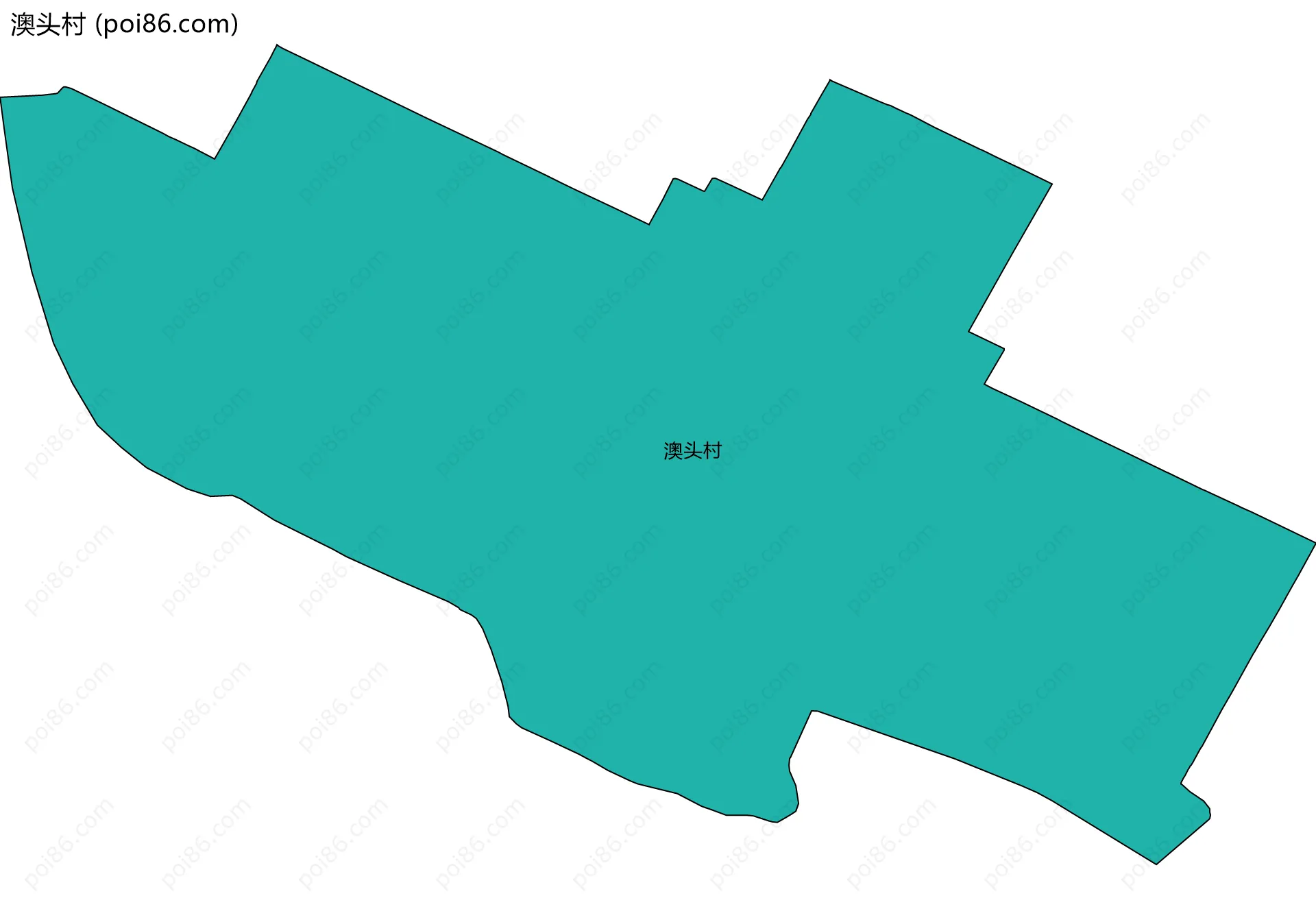 澳头村边界地图