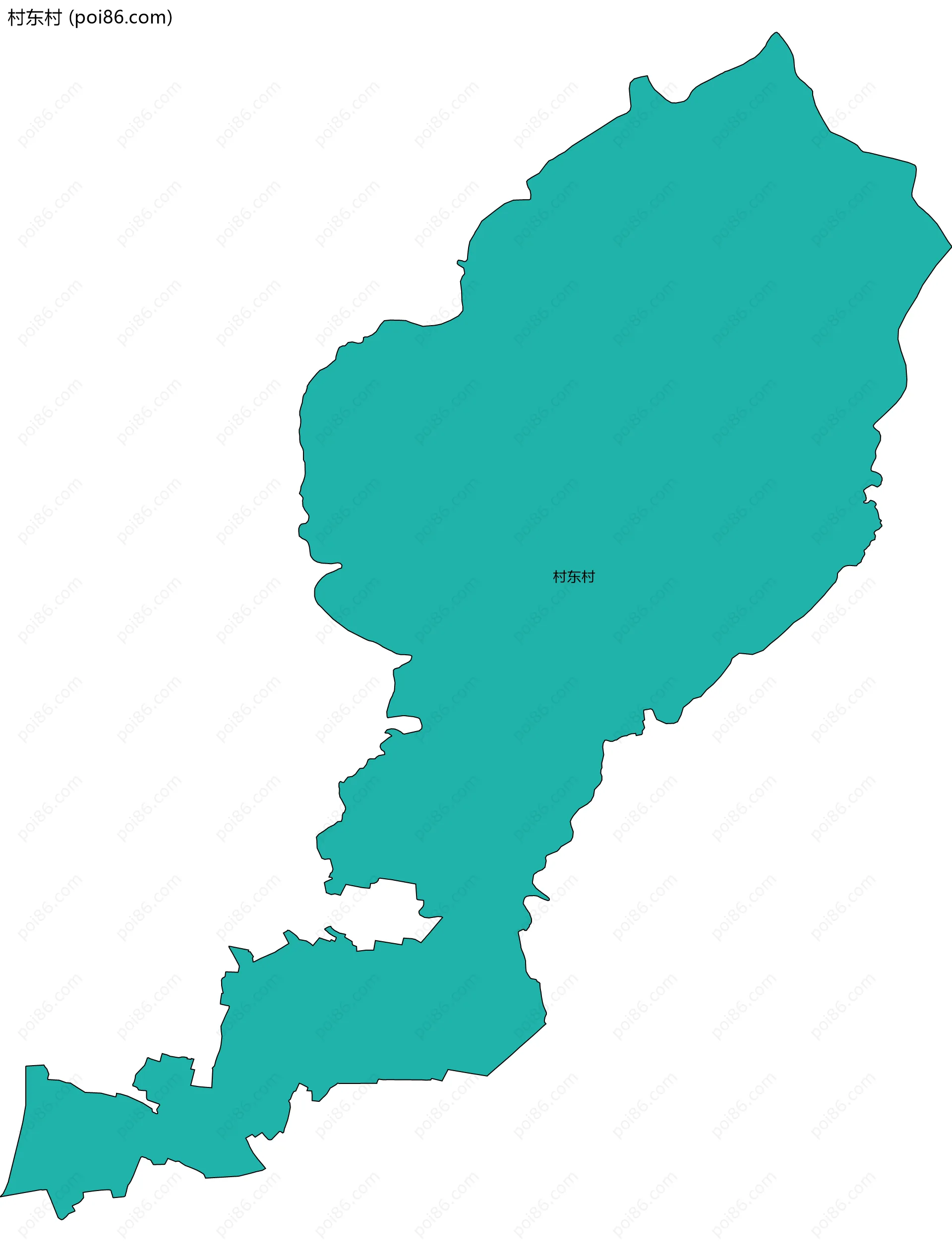 村东村边界地图