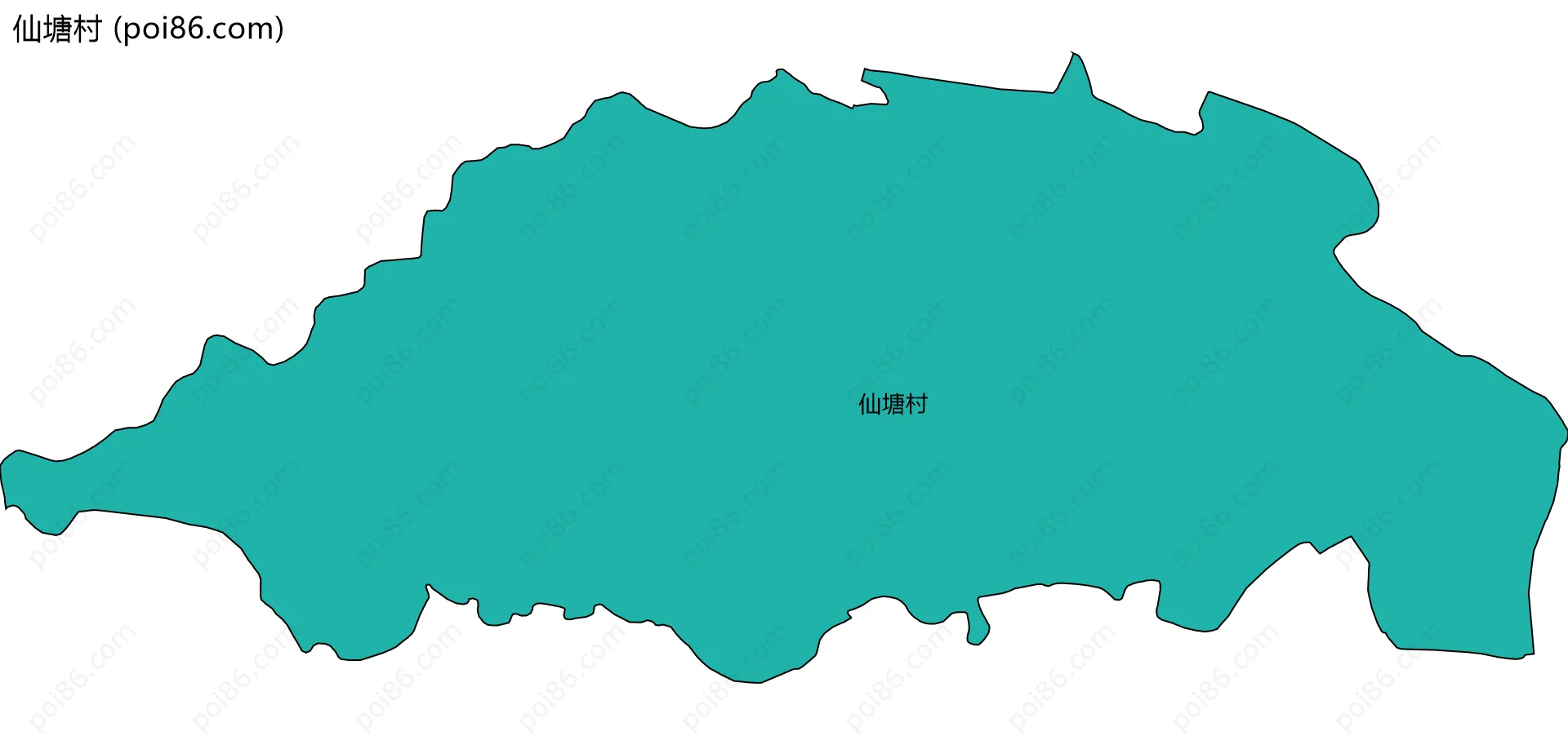 仙塘村边界地图