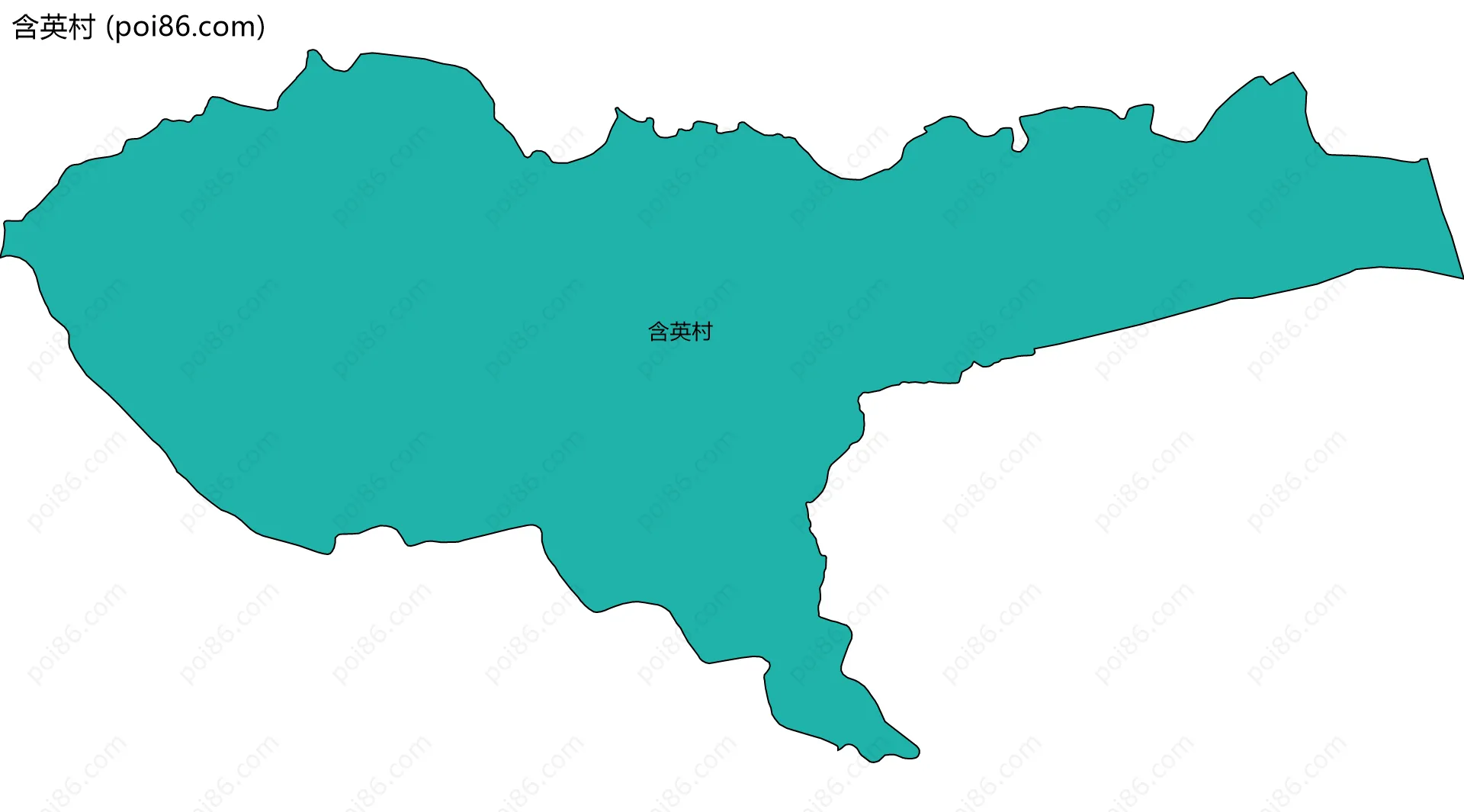 含英村边界地图