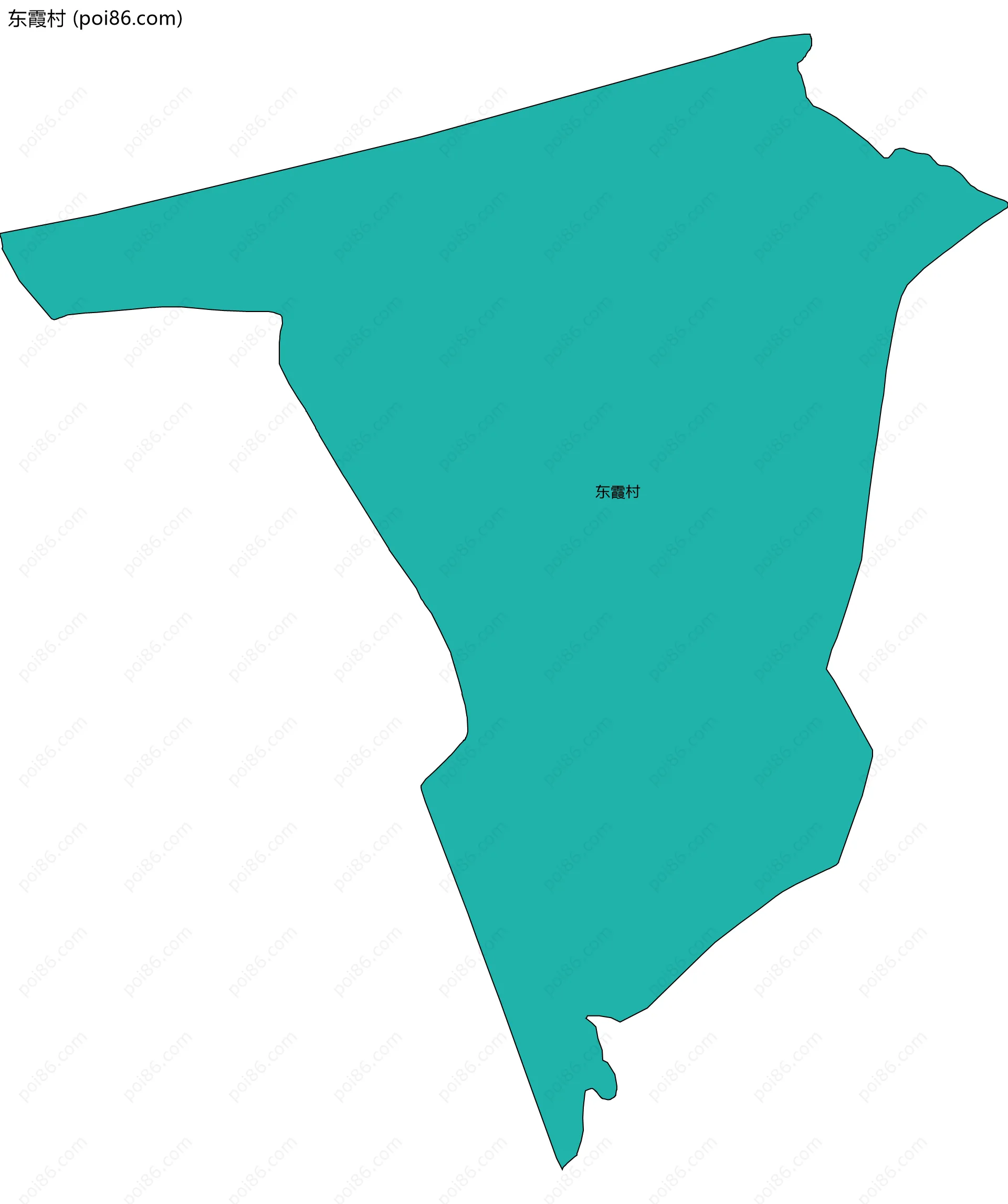 东霞村边界地图