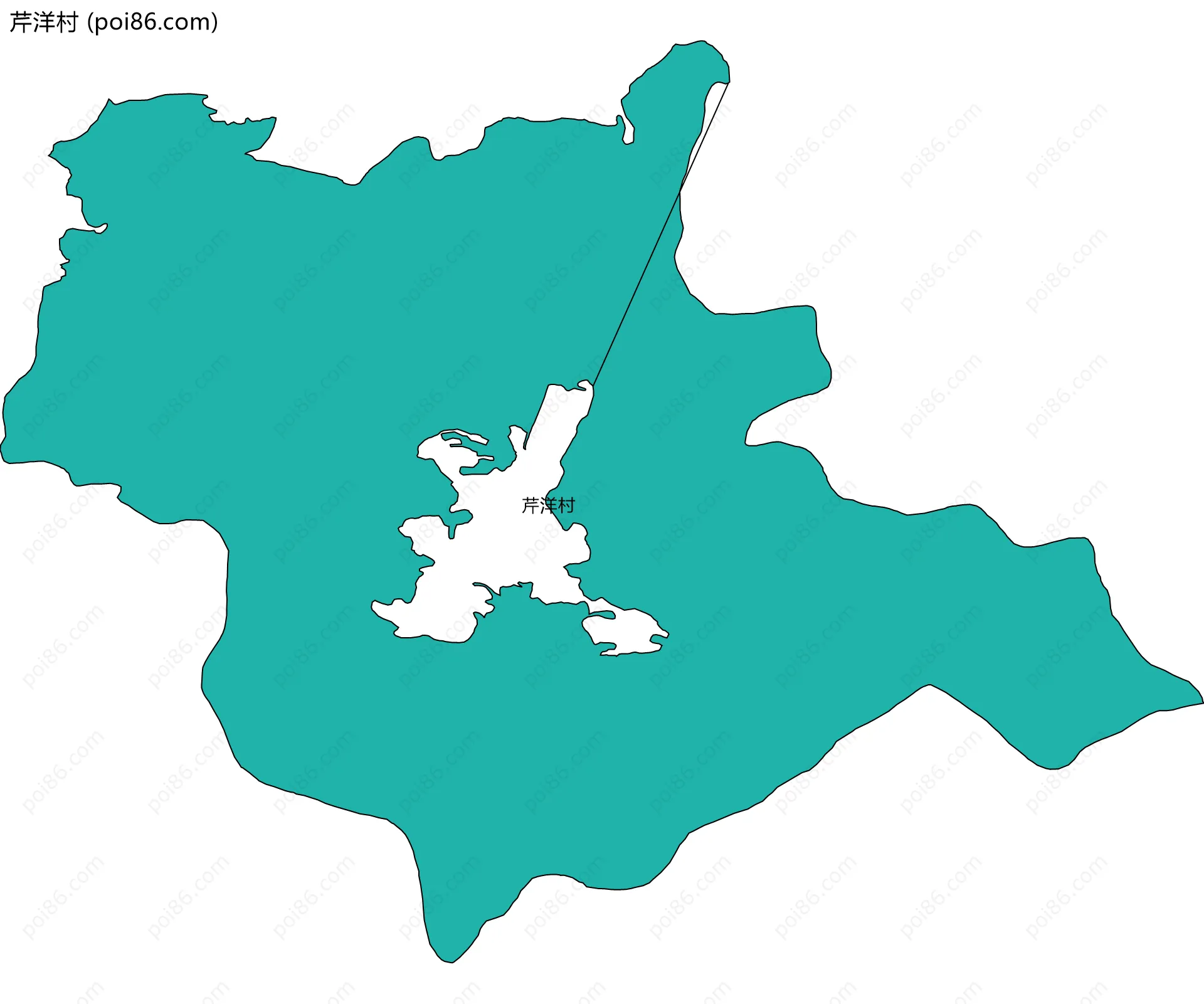 芹洋村边界地图