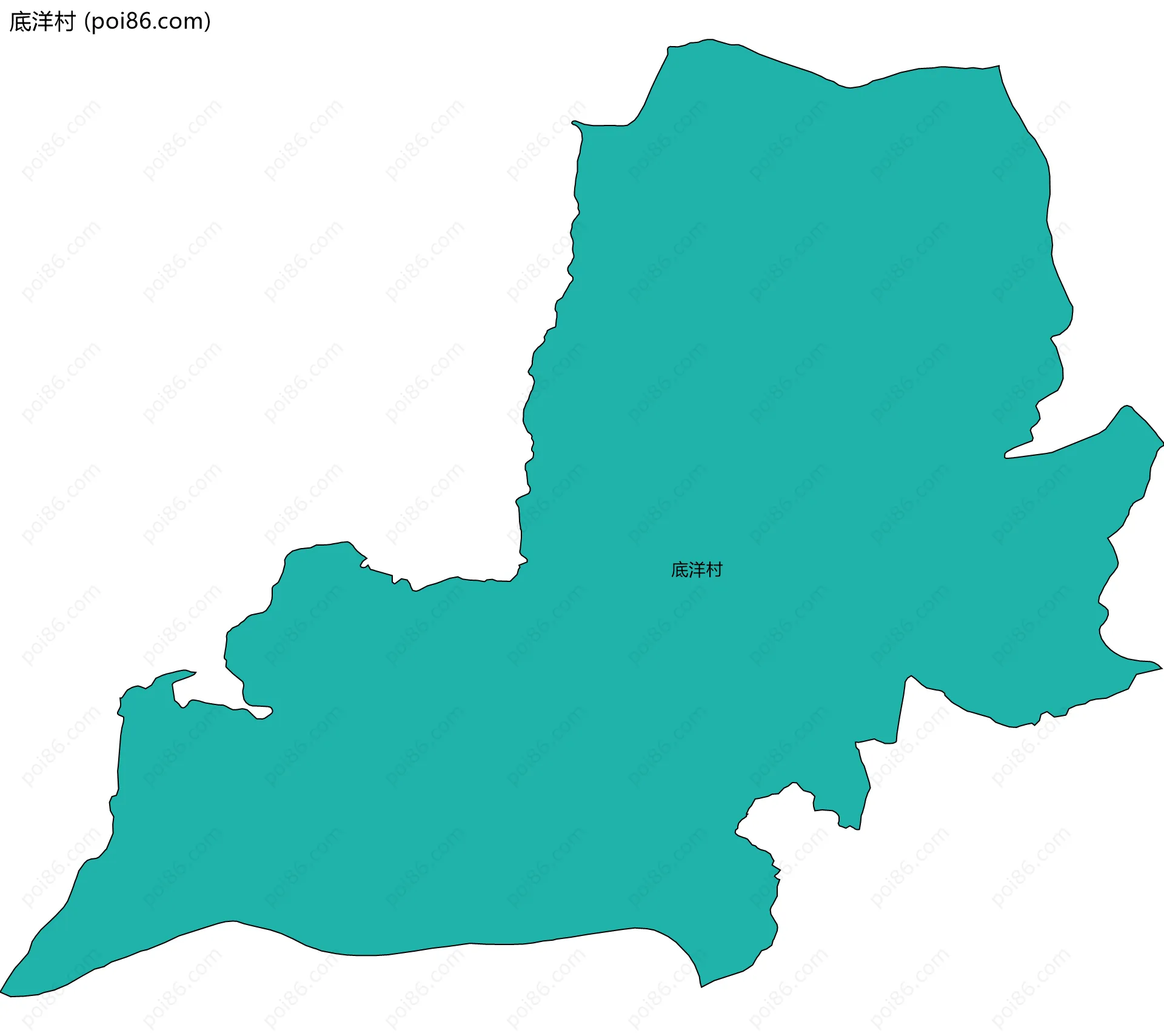 底洋村边界地图