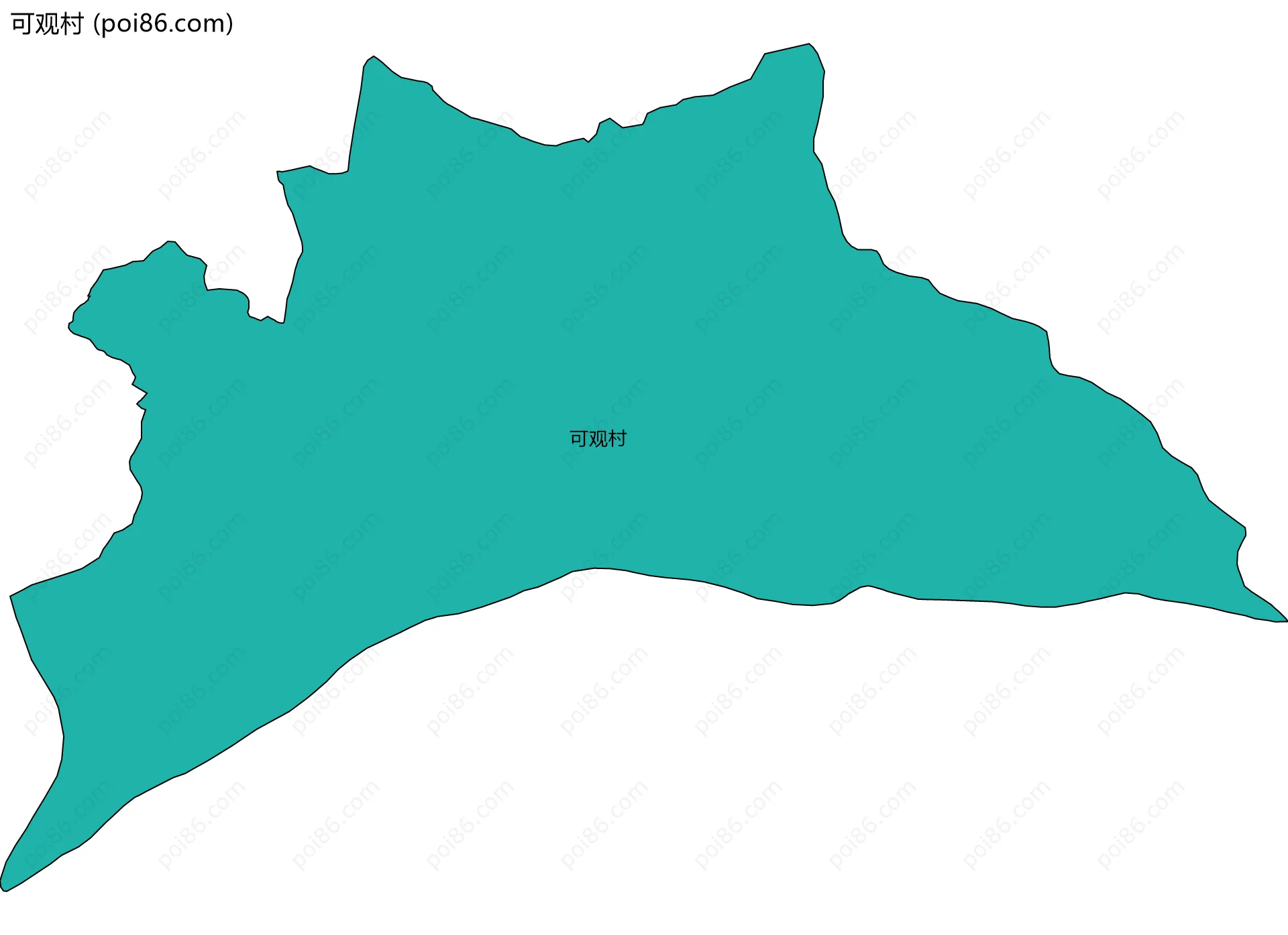可观村边界地图