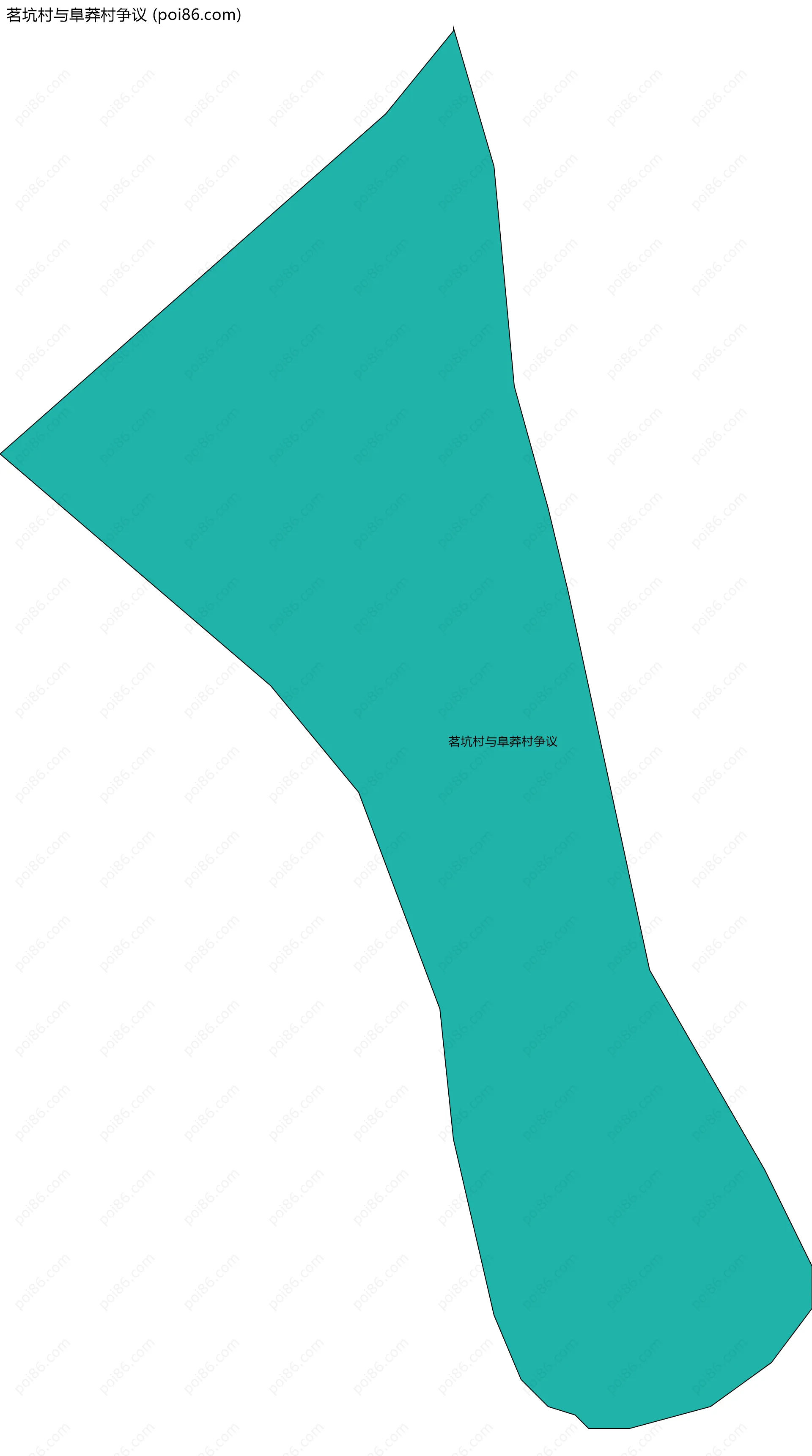 茗坑村与阜莽村争议边界地图