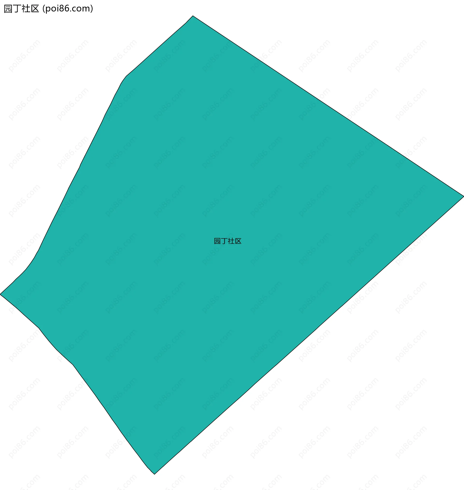 园丁社区边界地图