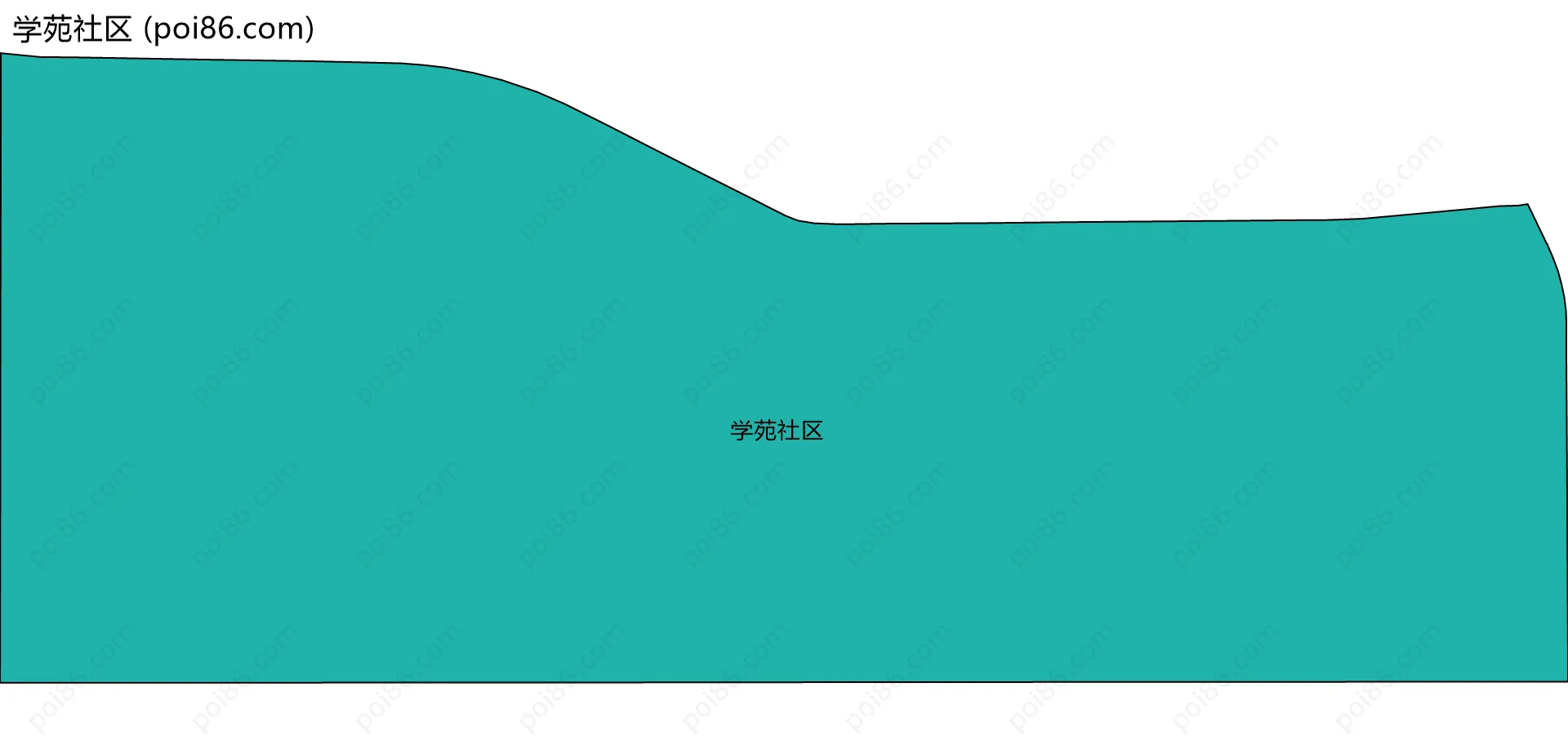 学苑社区边界地图