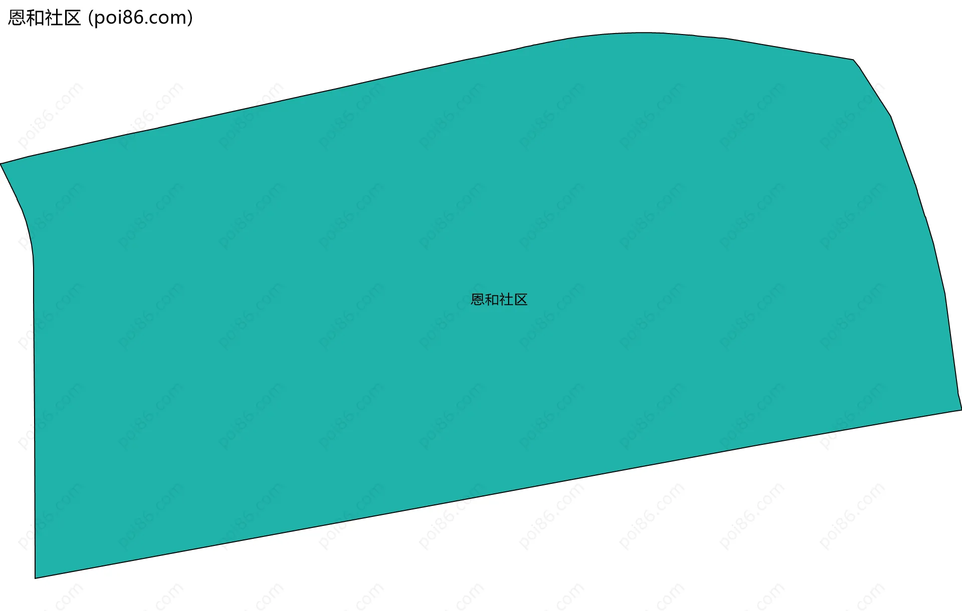 恩和社区边界地图
