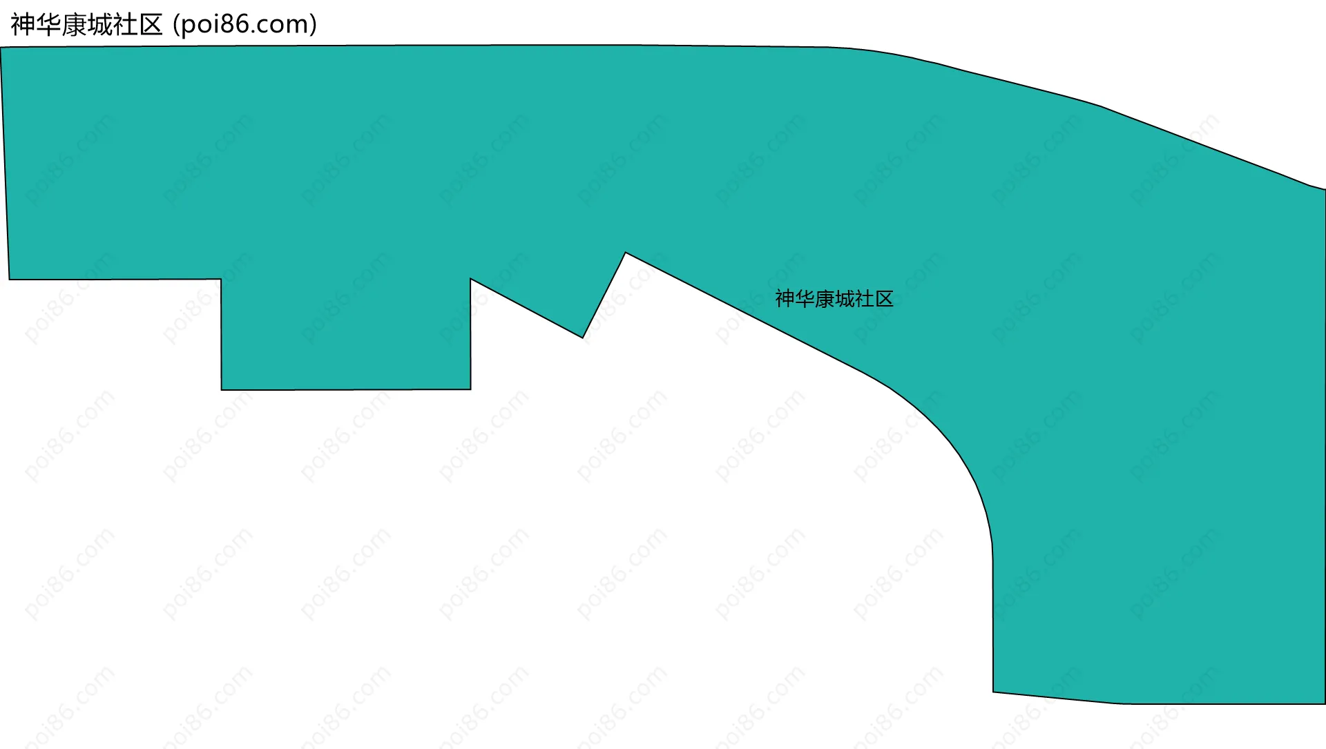 神华康城社区边界地图