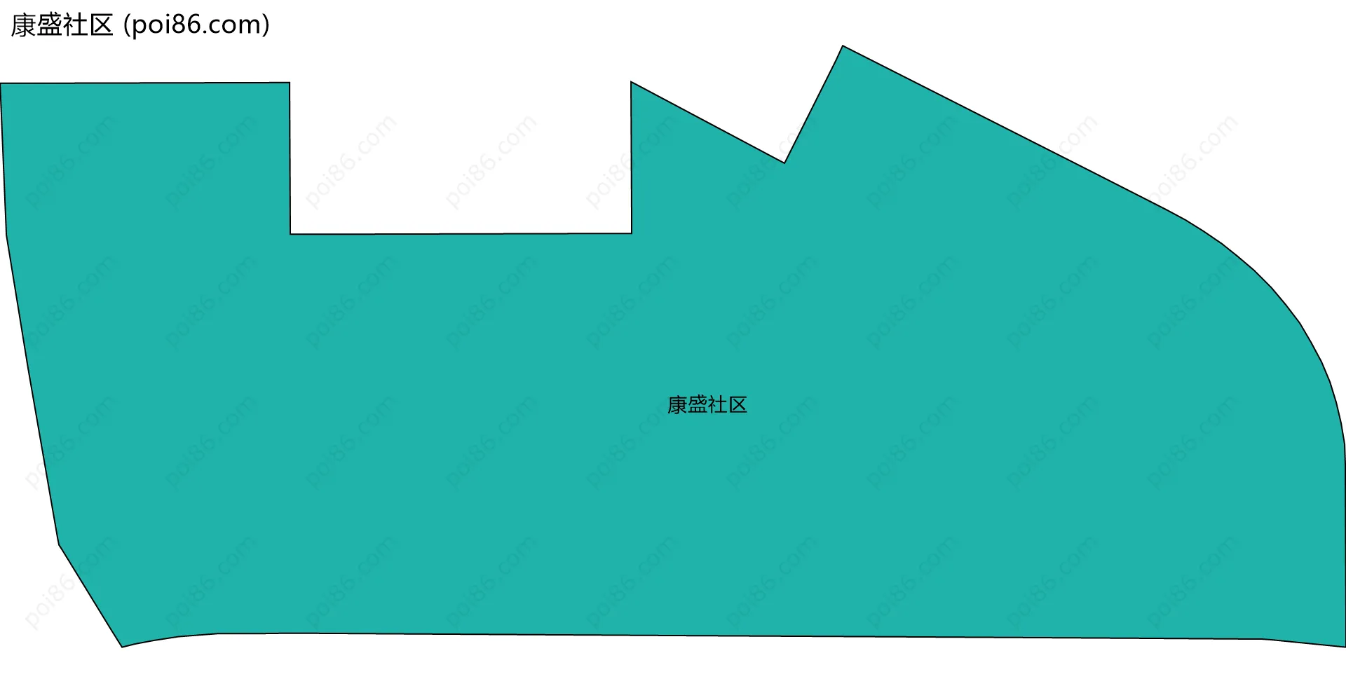 康盛社区边界地图