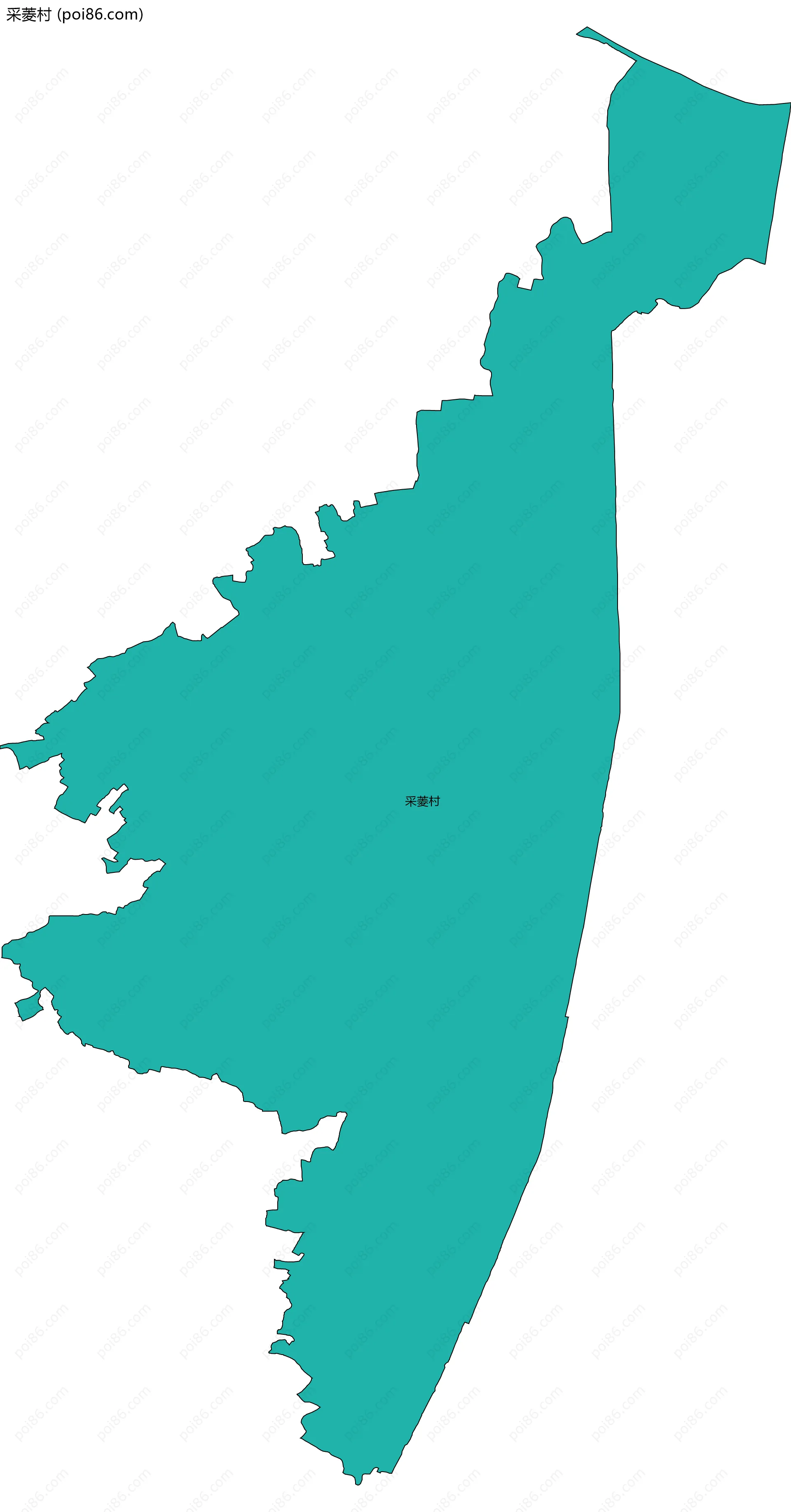 采菱村边界地图