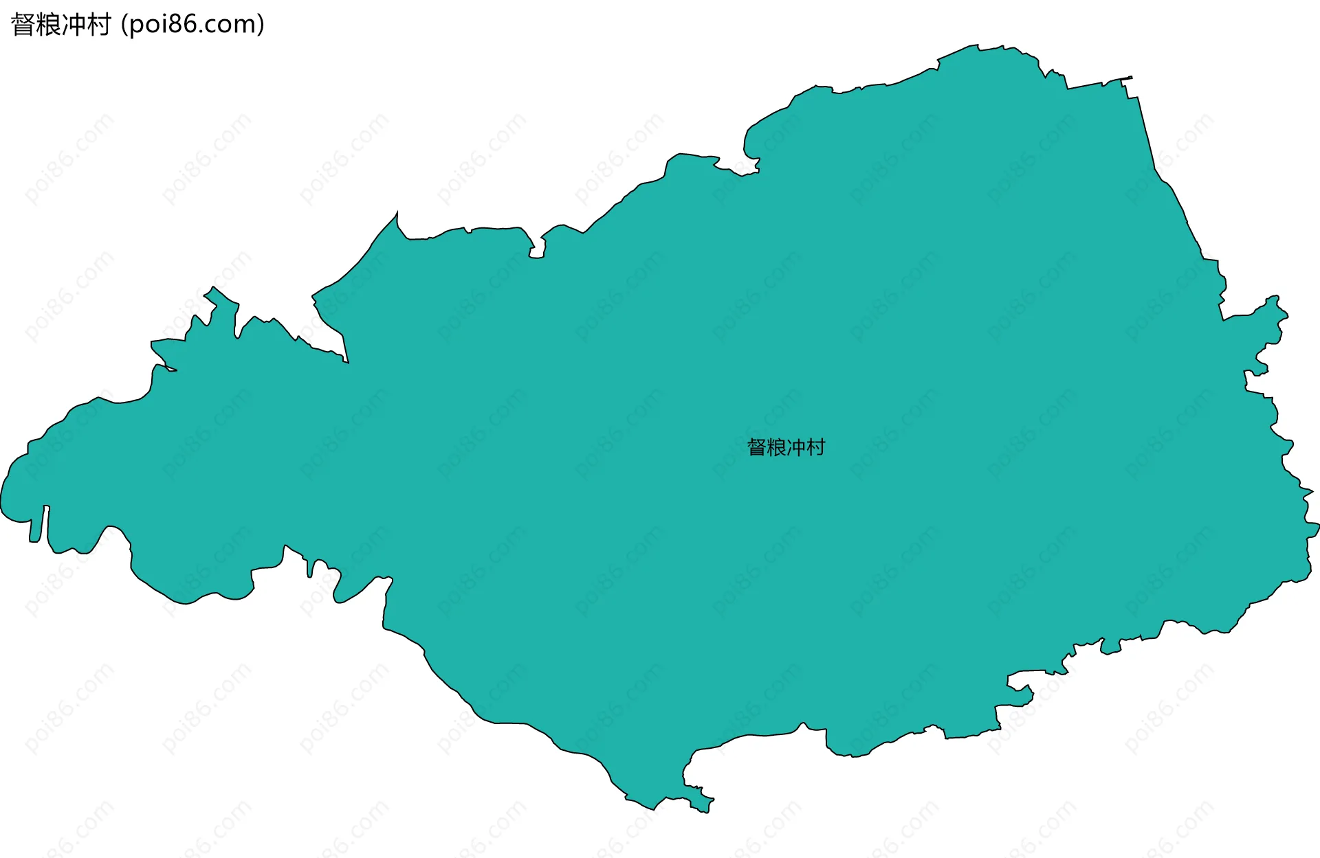 督粮冲村边界地图