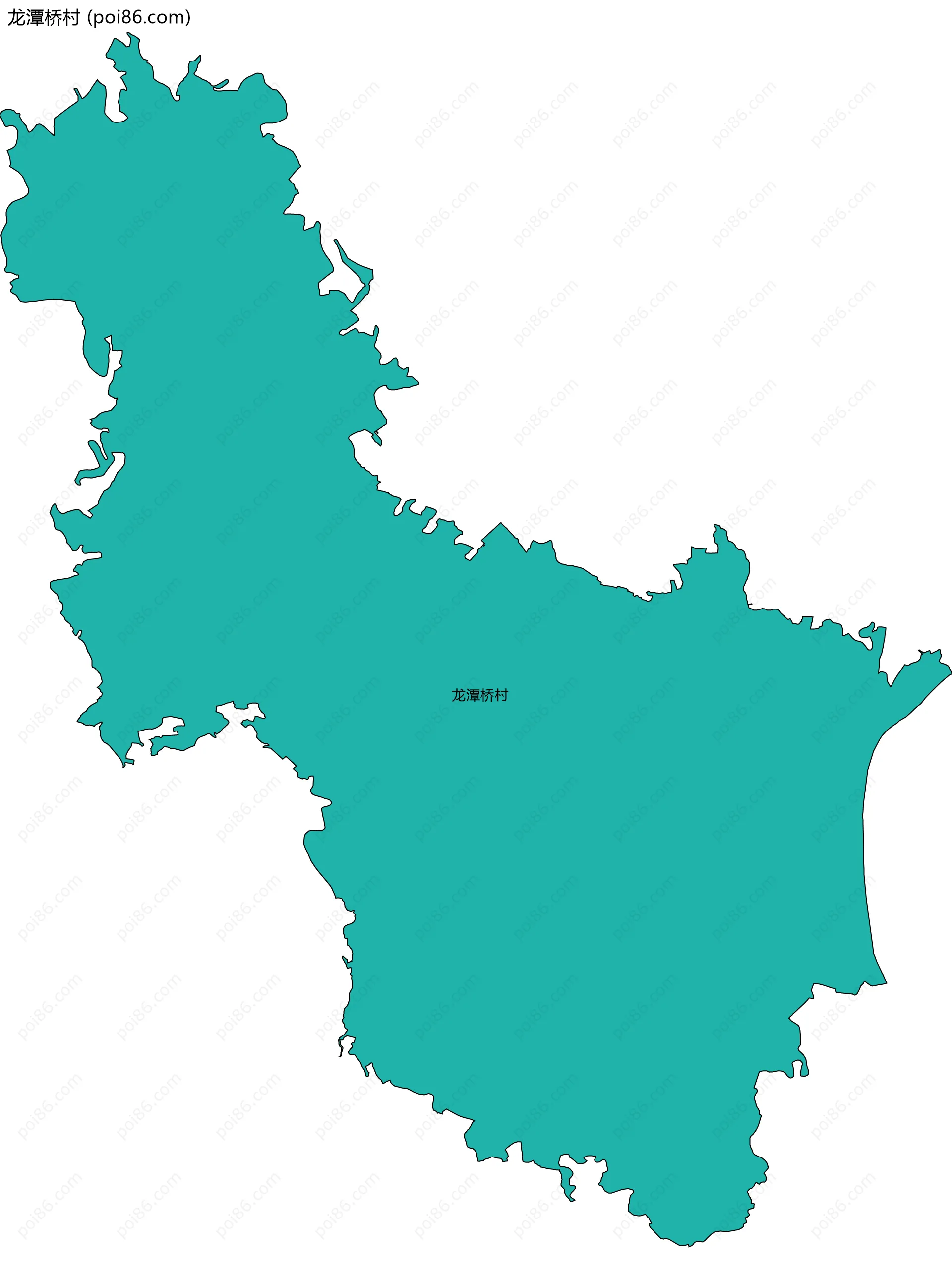 龙潭桥村边界地图