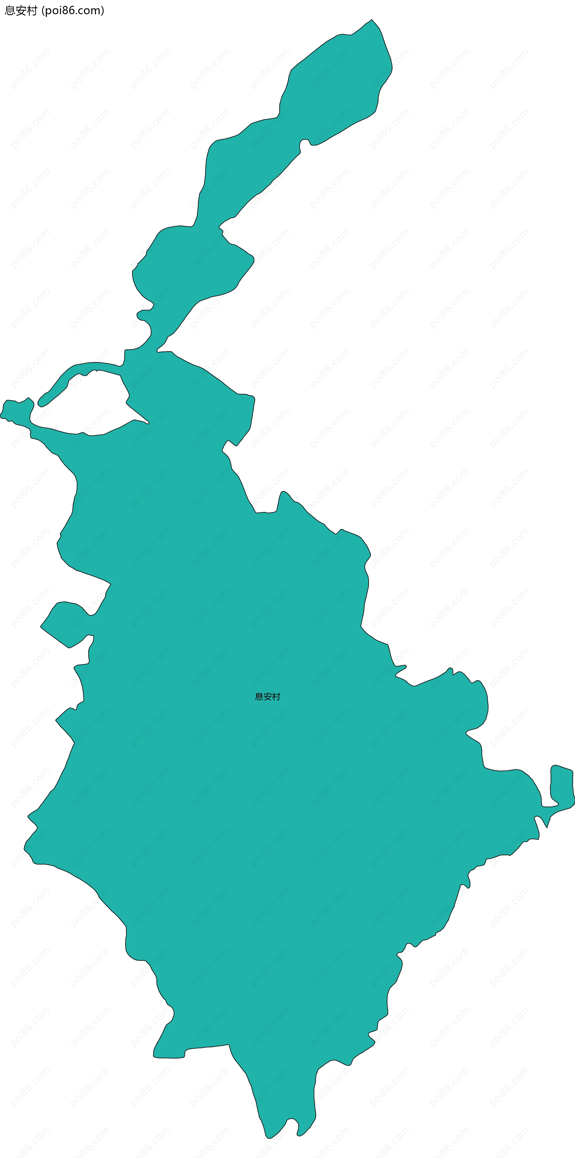 息安村边界地图