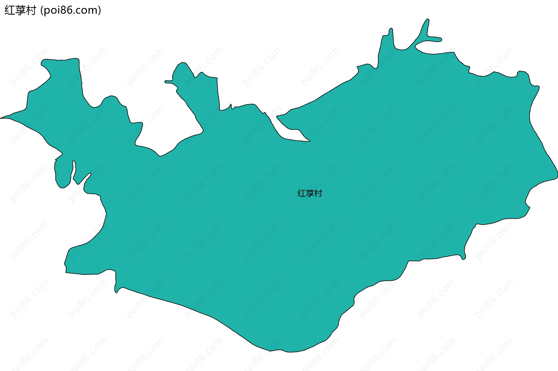红莩村边界地图
