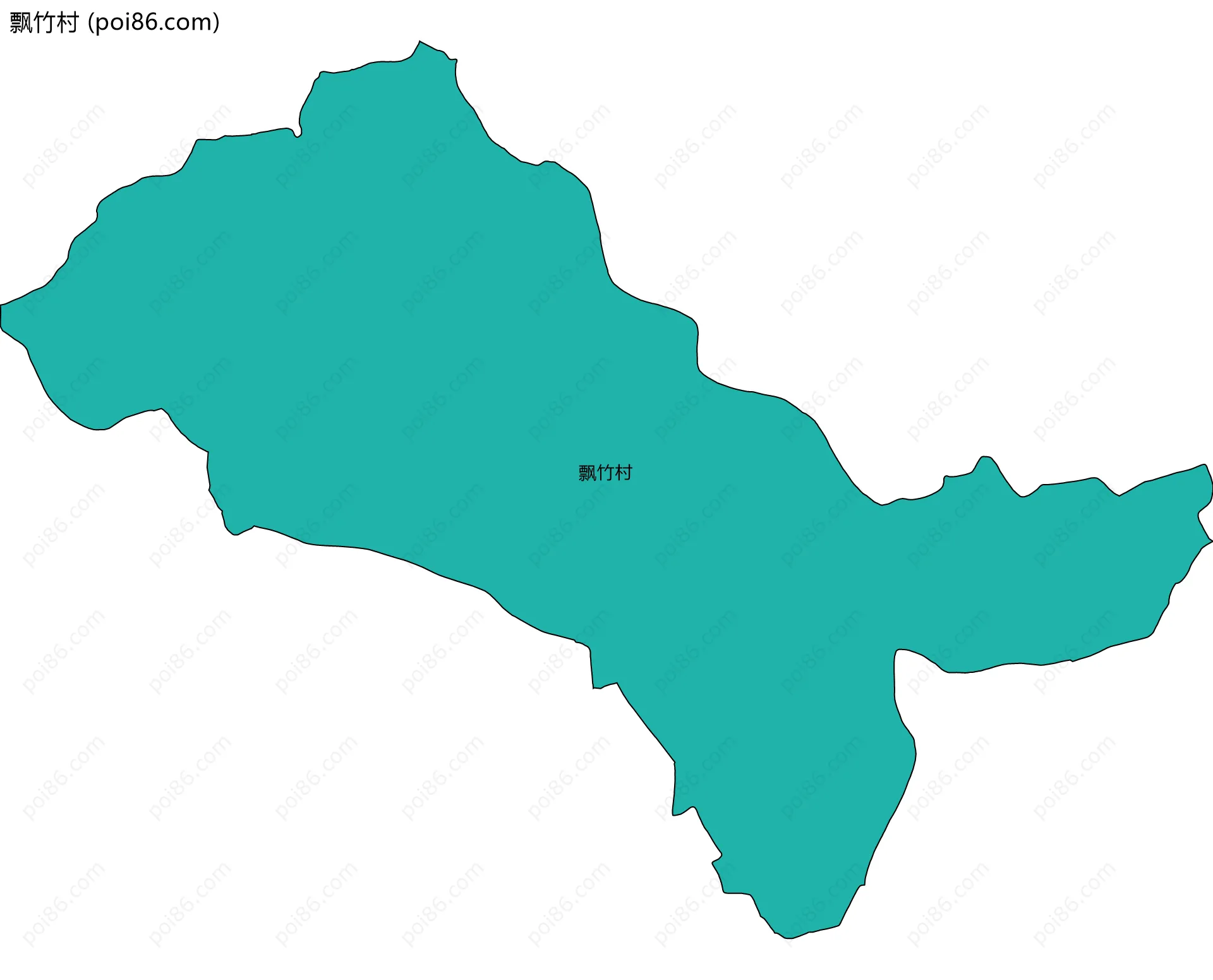 飘竹村边界地图