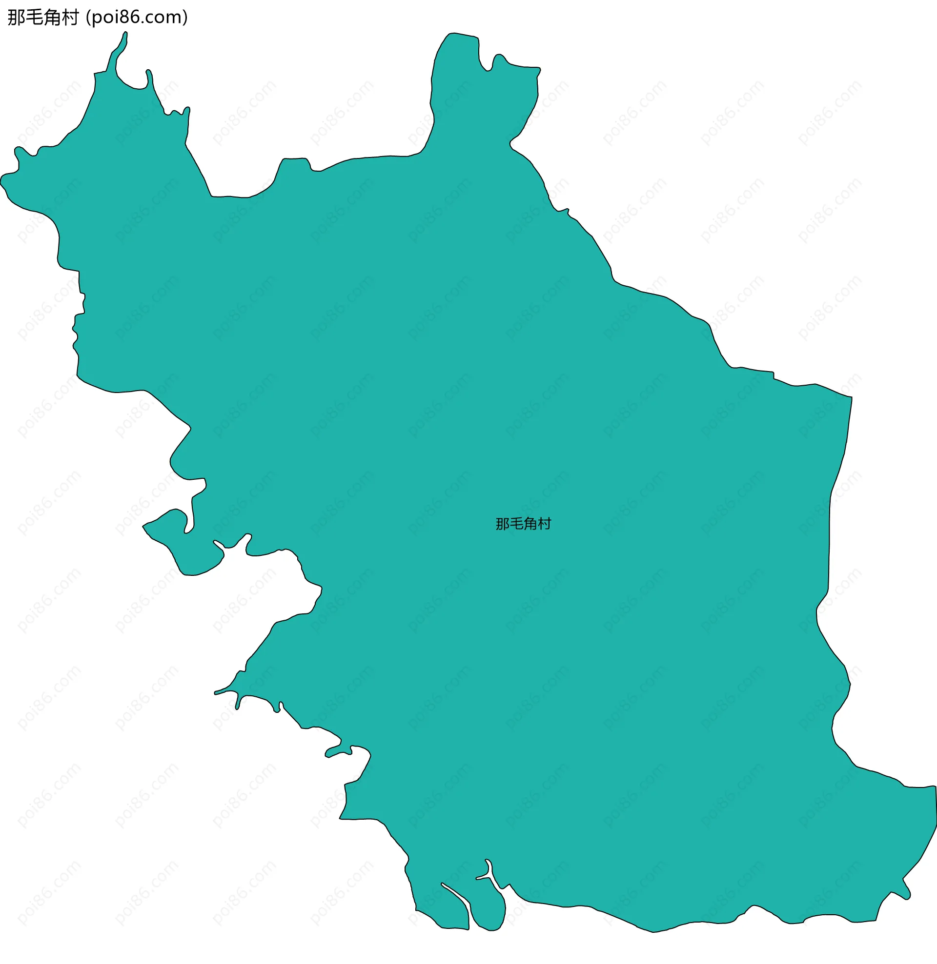 那毛角村边界地图