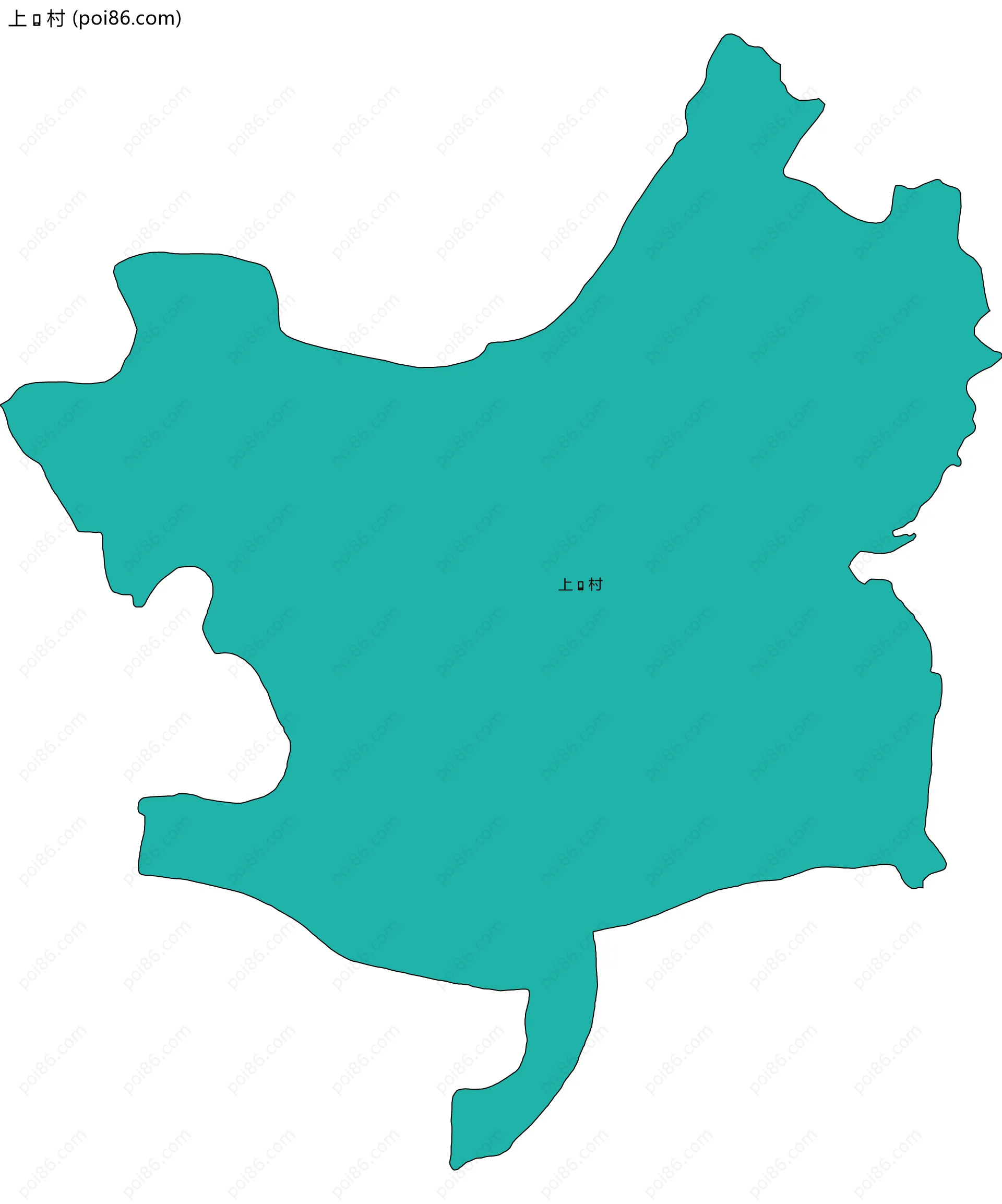 上村边界地图