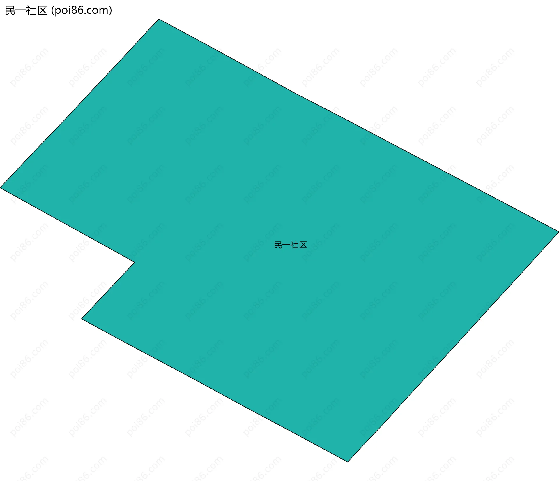 民一社区边界地图