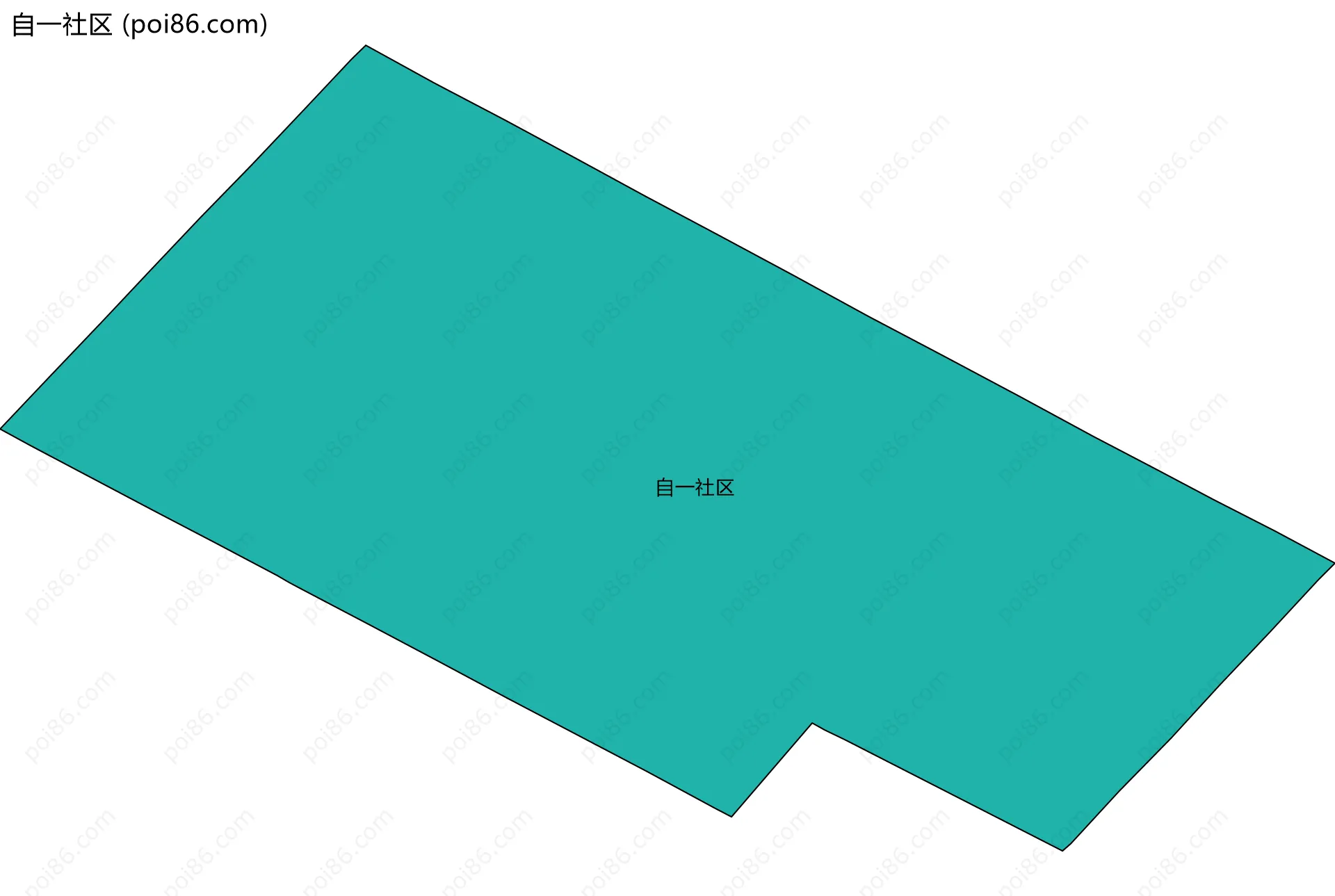 自一社区边界地图