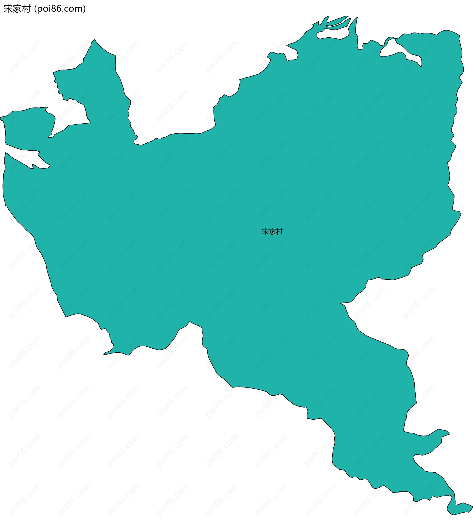 宋家村边界地图