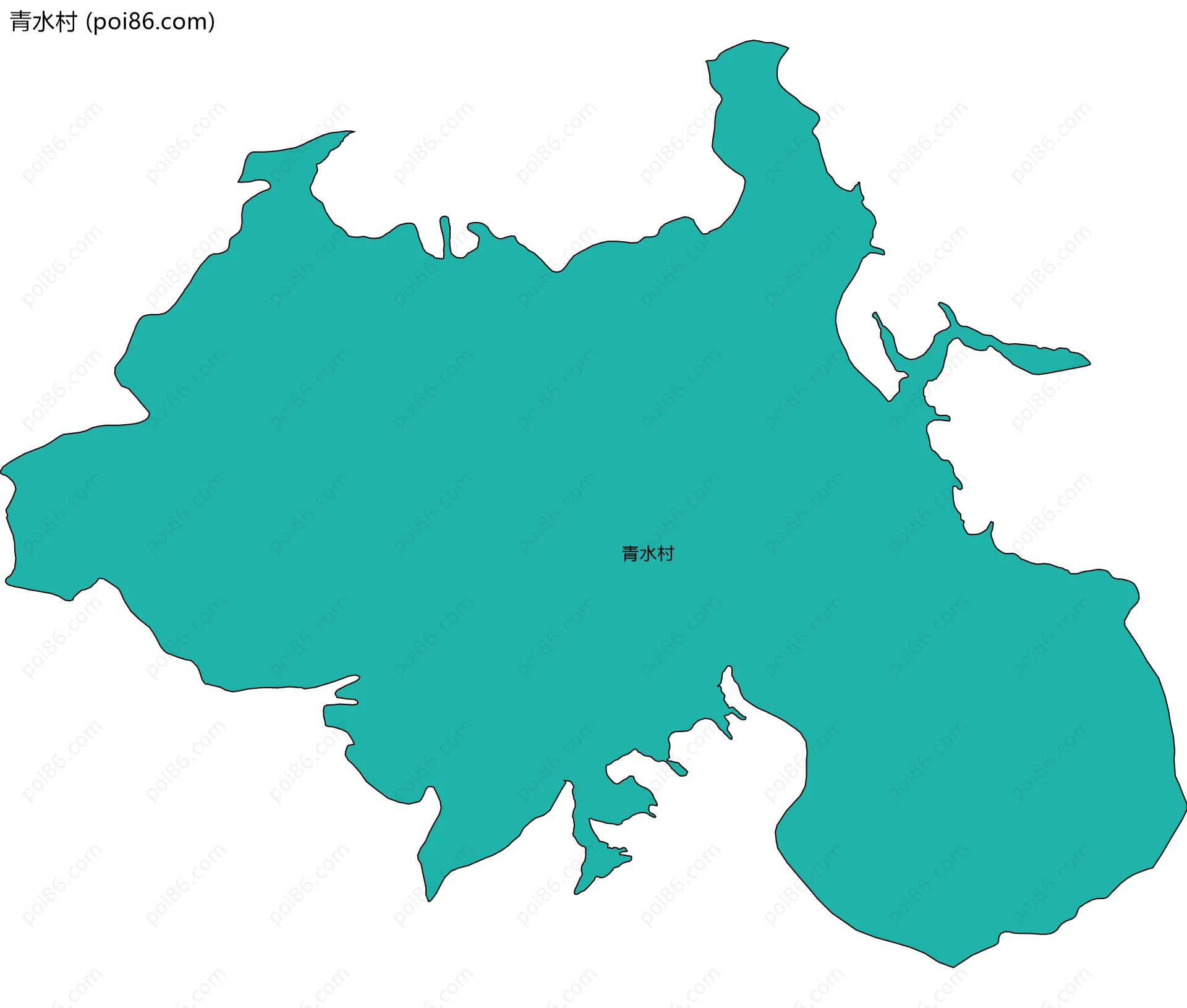 青水村边界地图