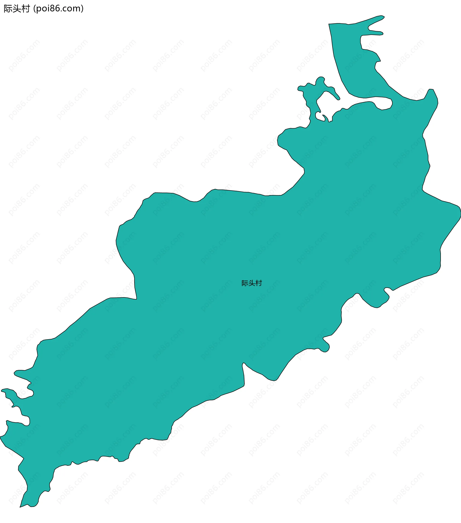 际头村边界地图