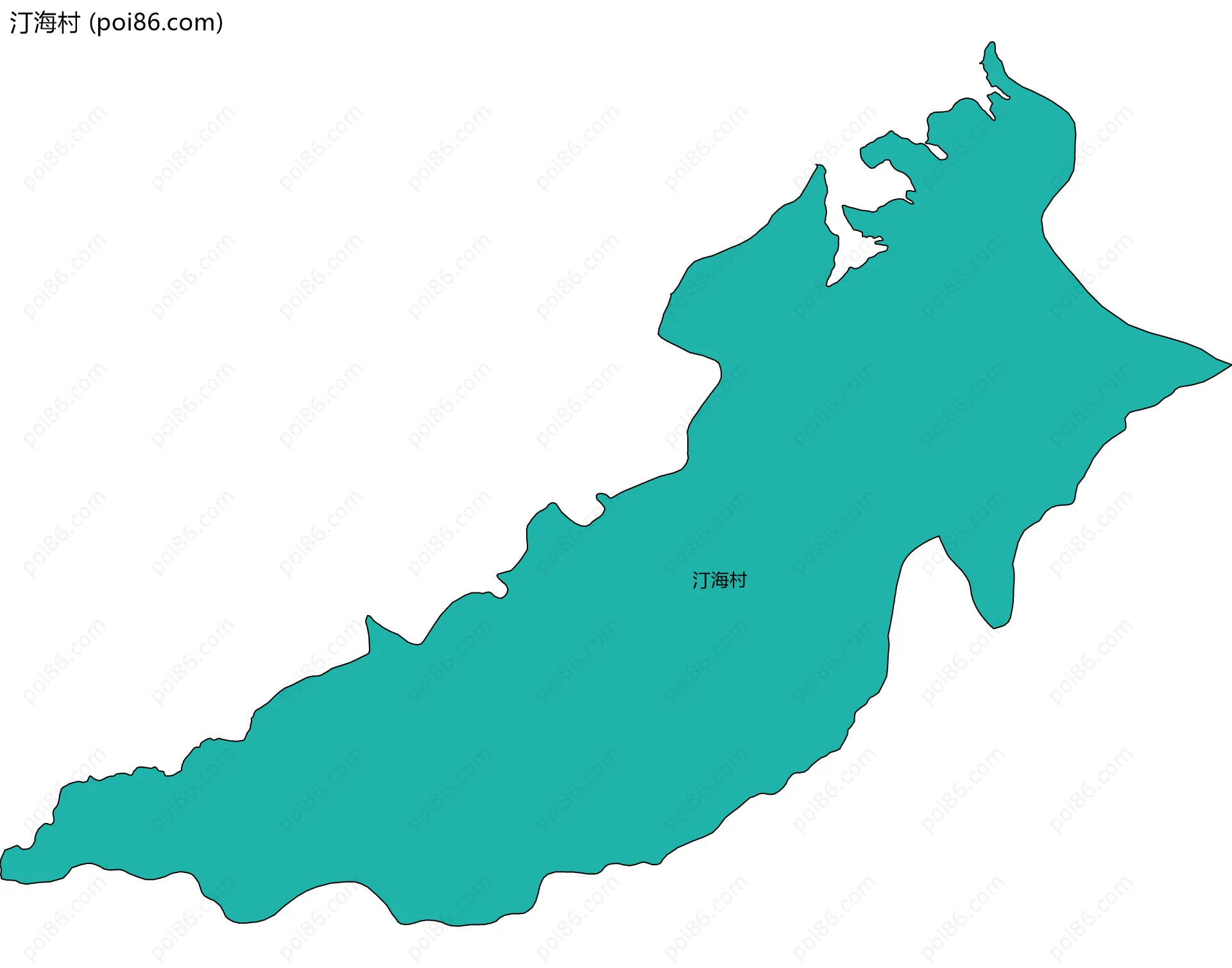 汀海村边界地图