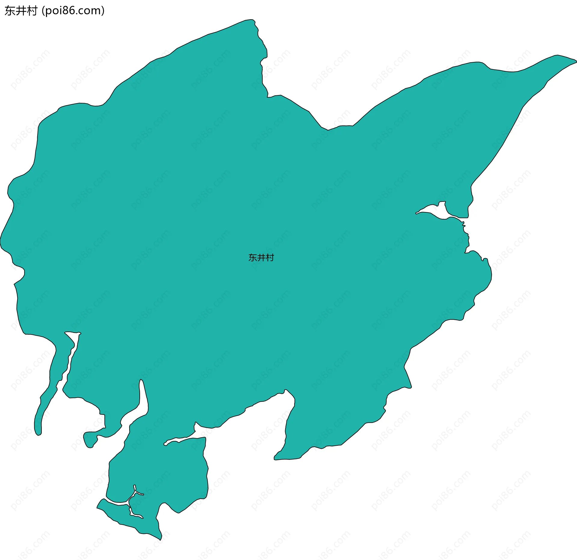 东井村边界地图