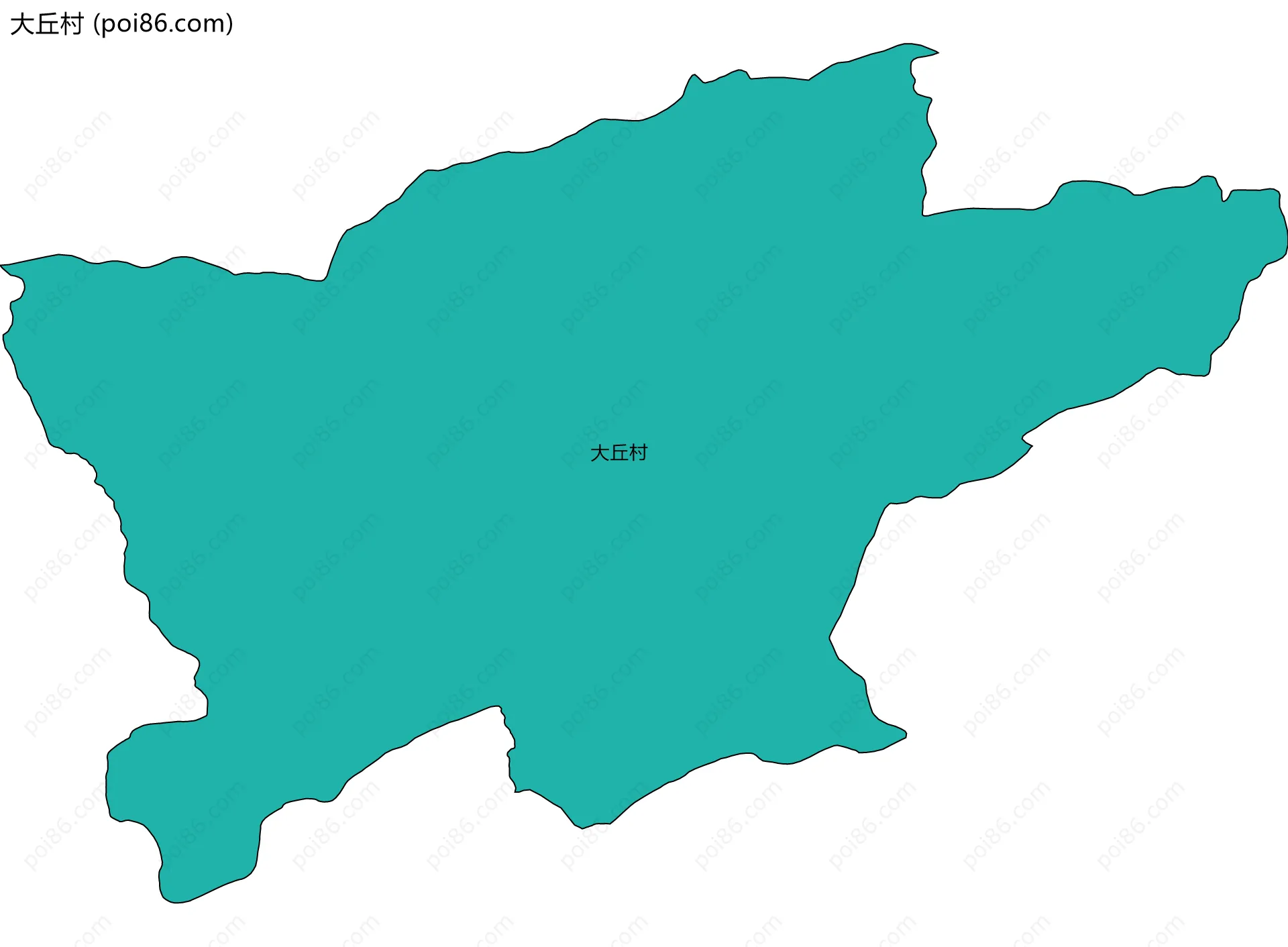 大丘村边界地图