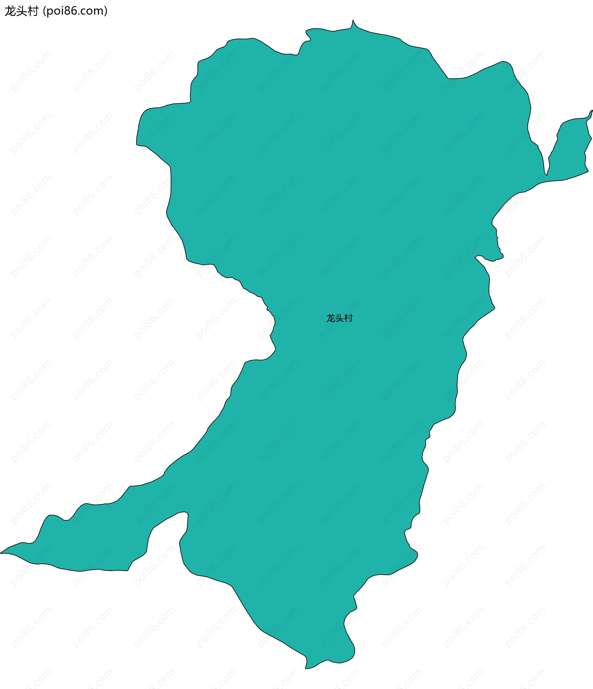 龙头村边界地图