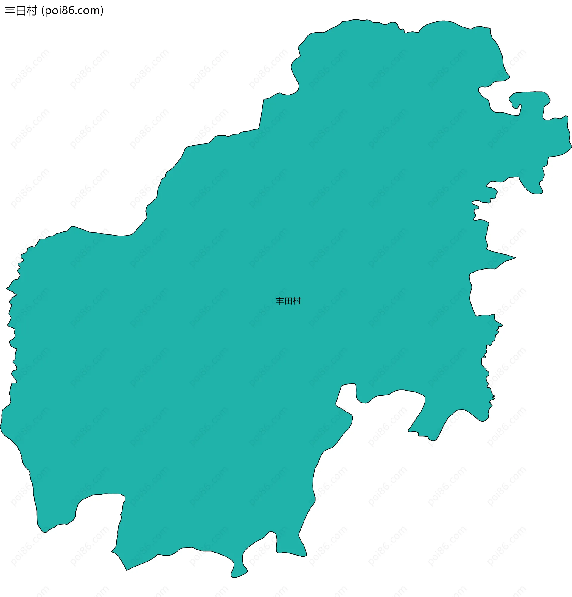 丰田村边界地图