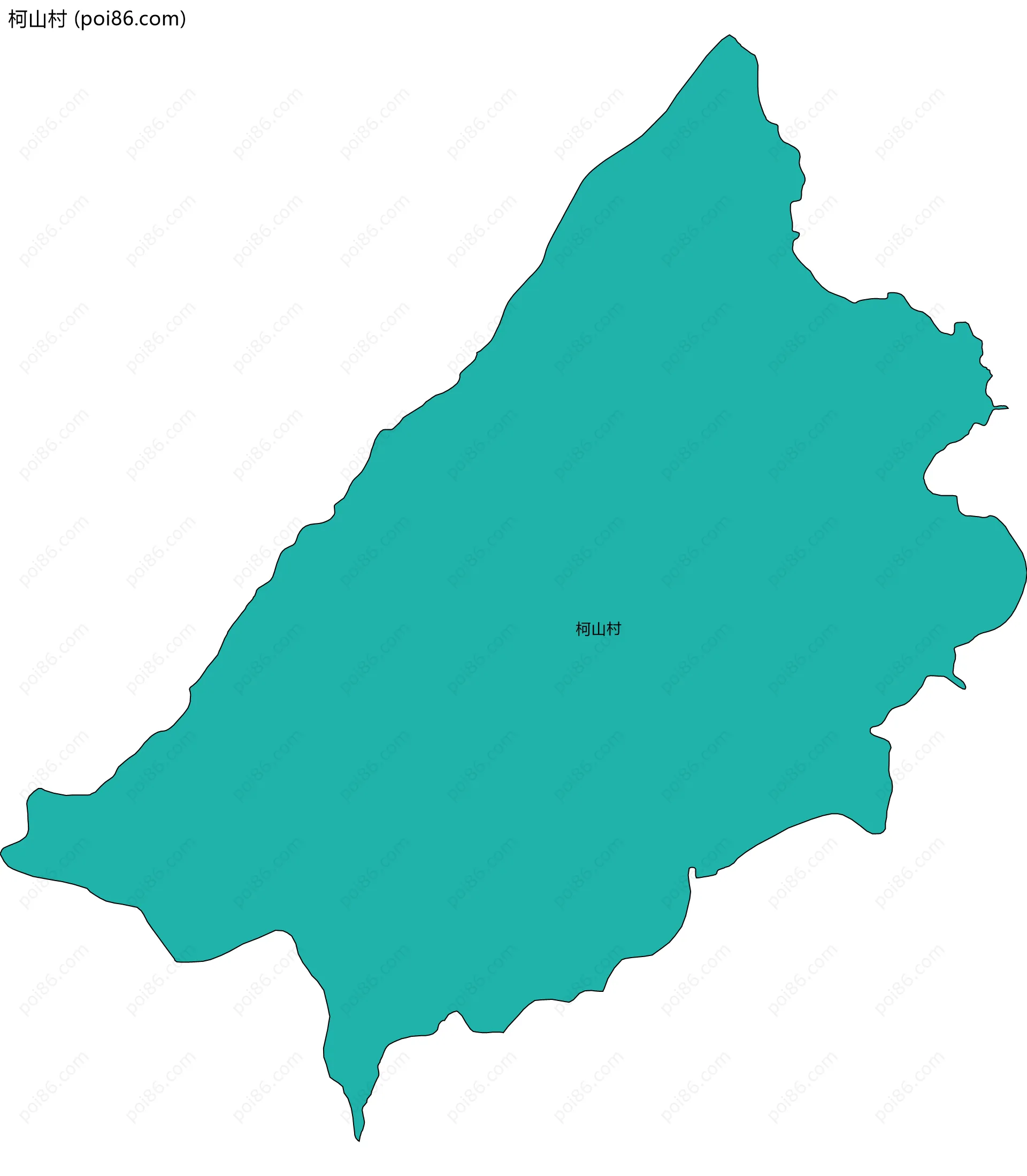 柯山村边界地图