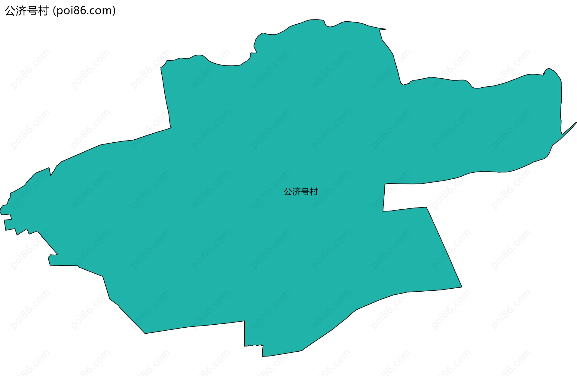 公济号村边界地图