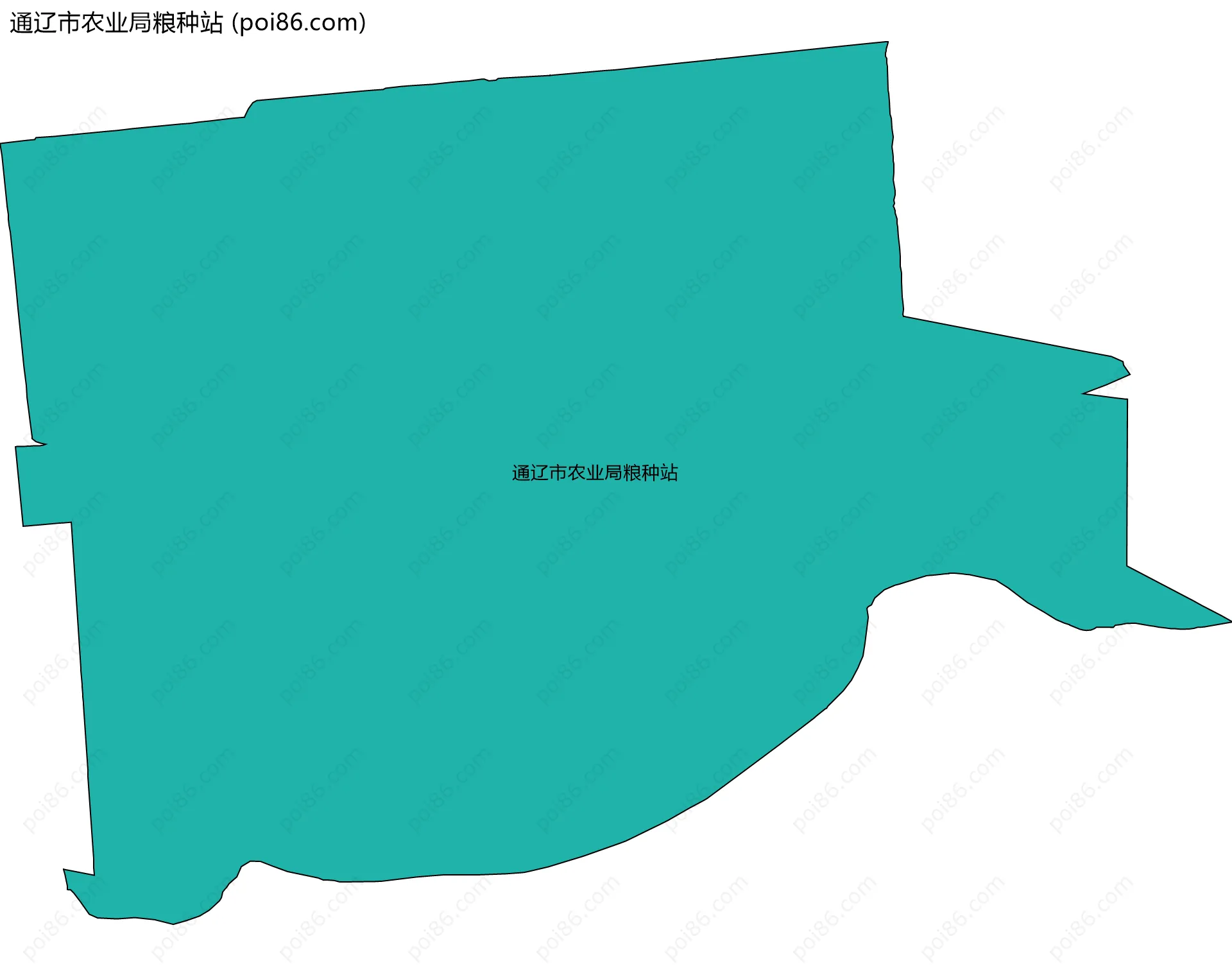通辽市农业局粮种站边界地图