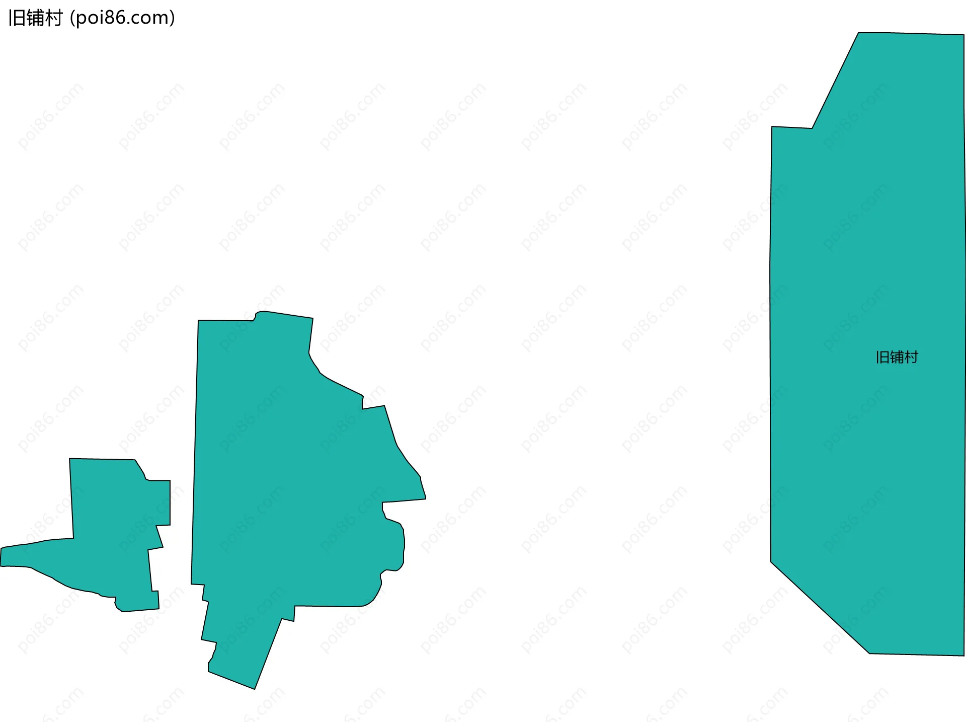 旧铺村边界地图