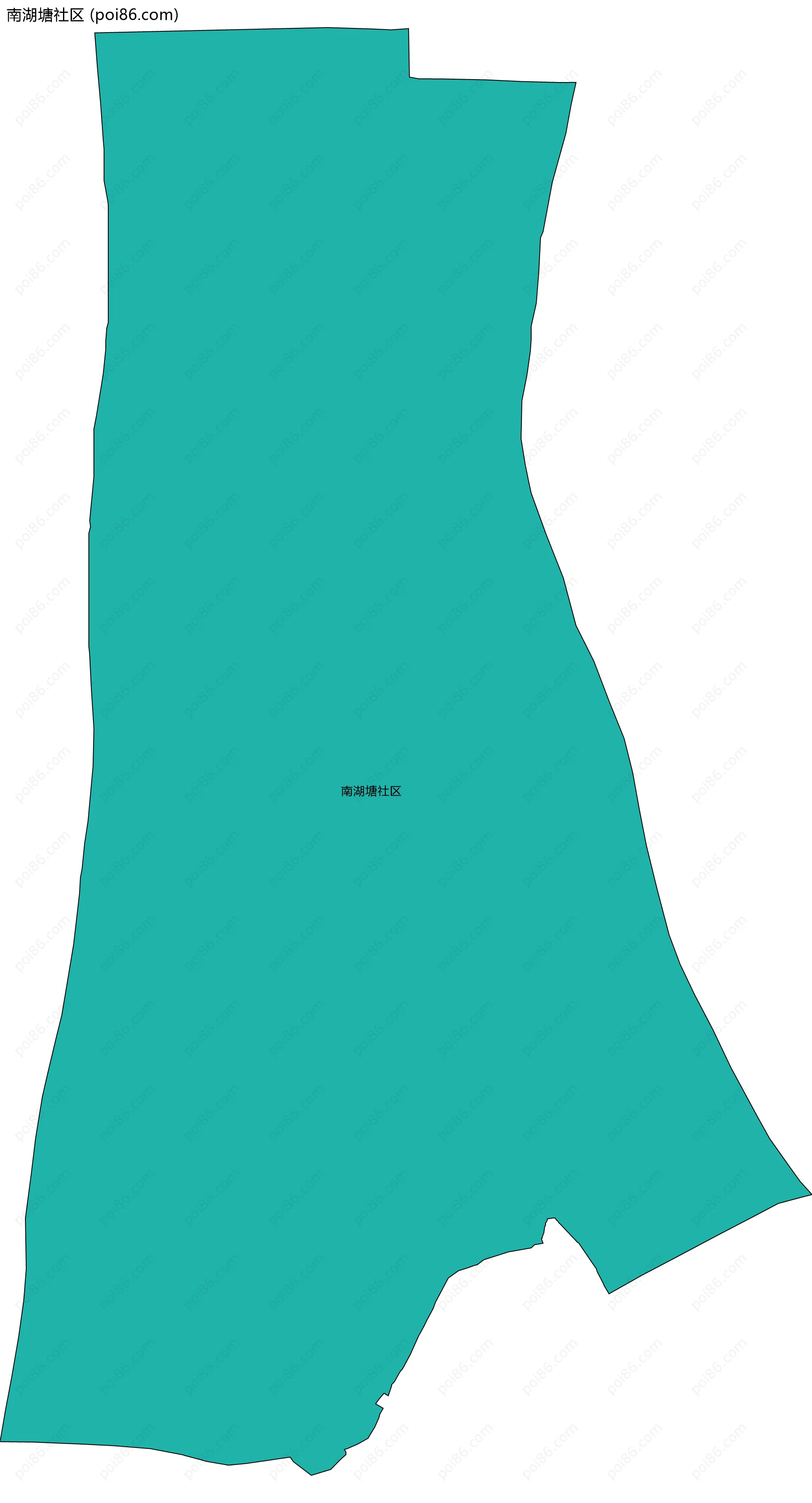 南湖塘社区边界地图
