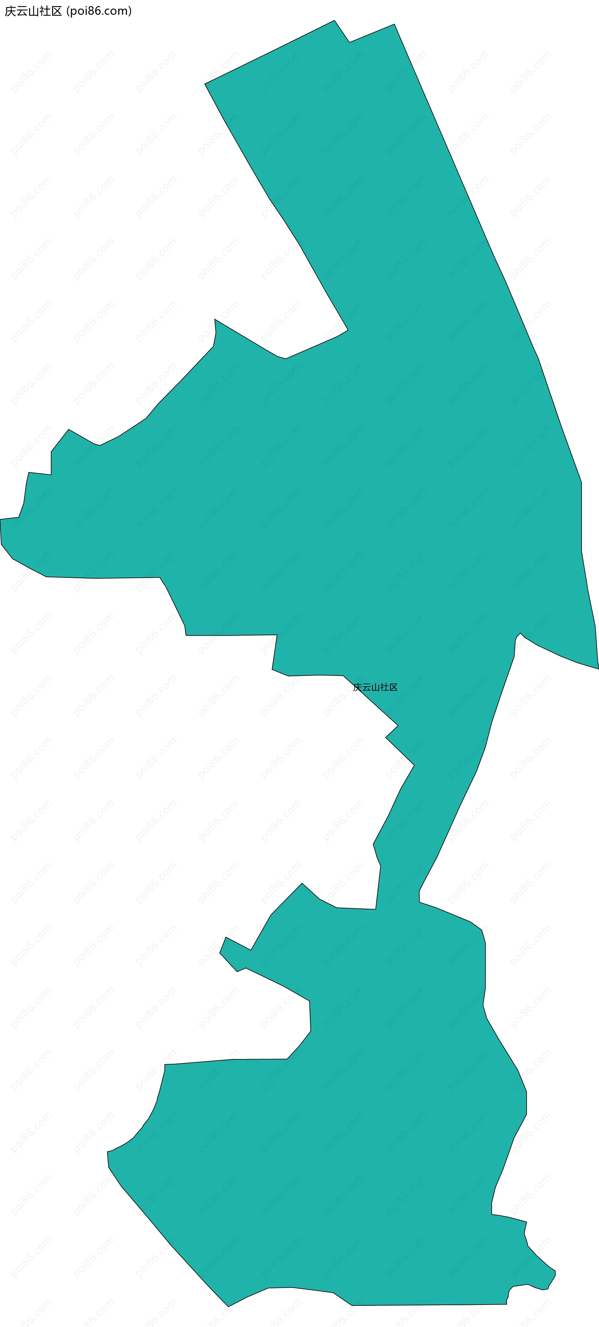 庆云山社区边界地图