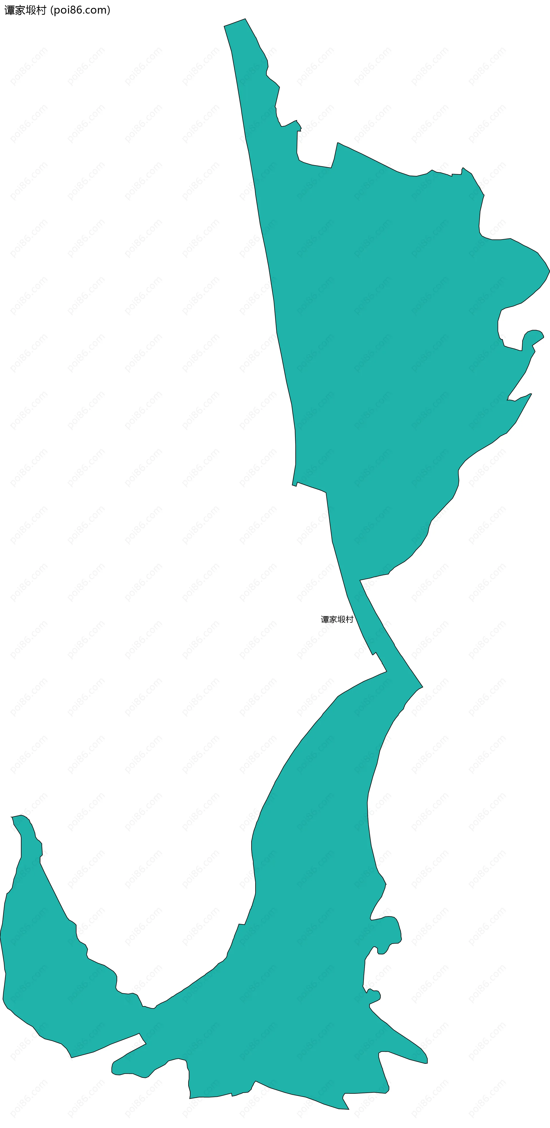 谭家塅村边界地图