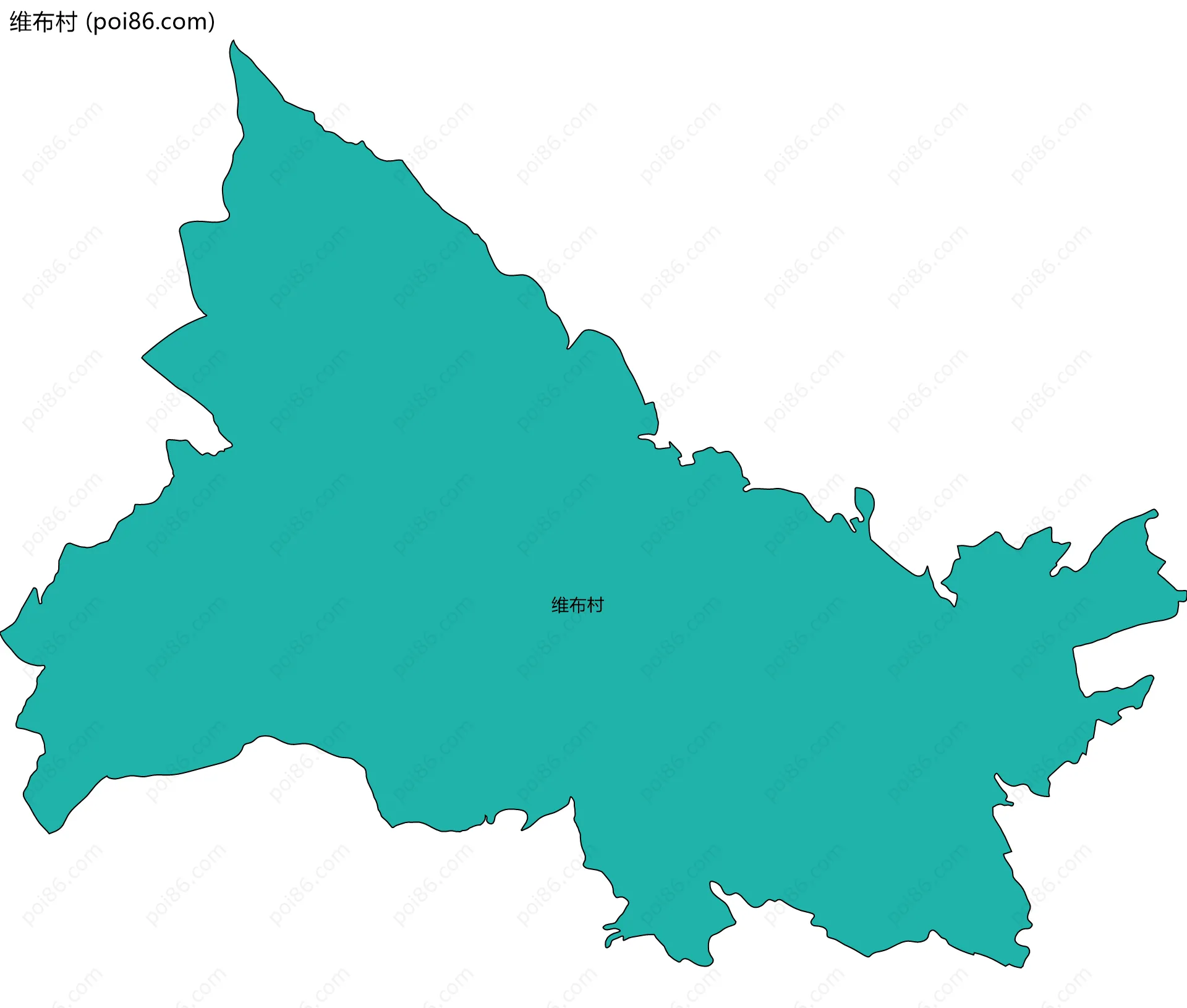 维布村边界地图