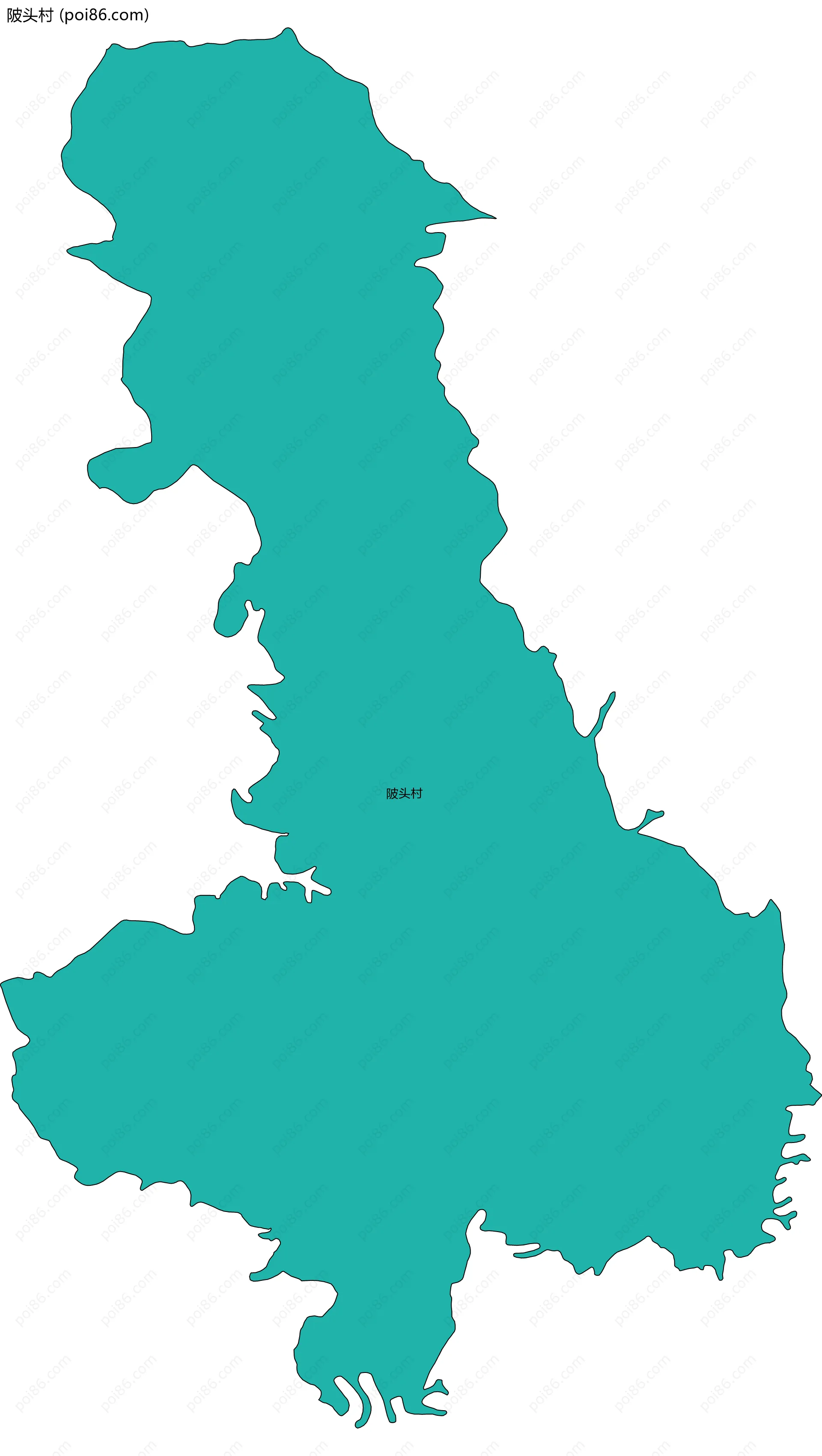 陂头村边界地图