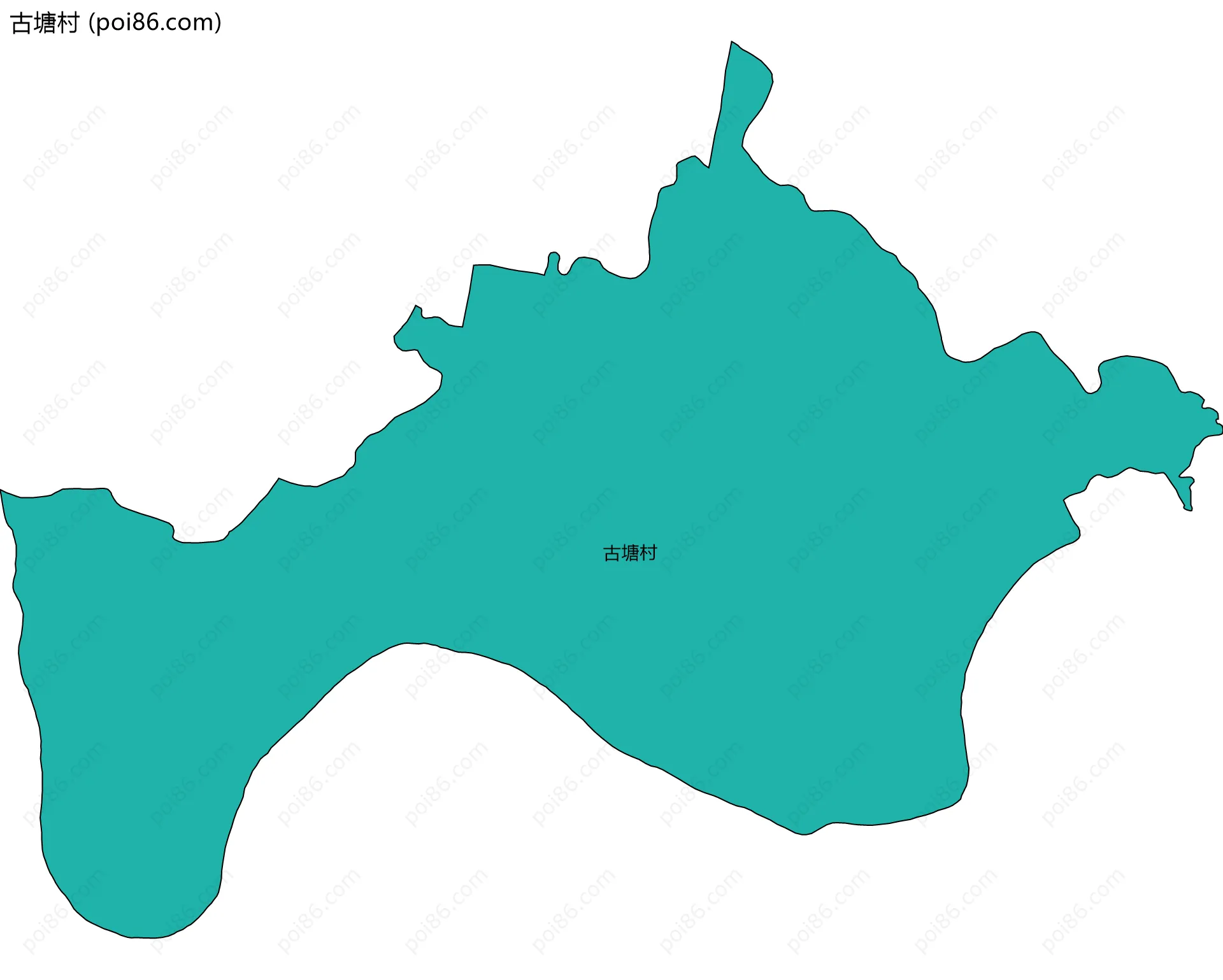 古塘村边界地图