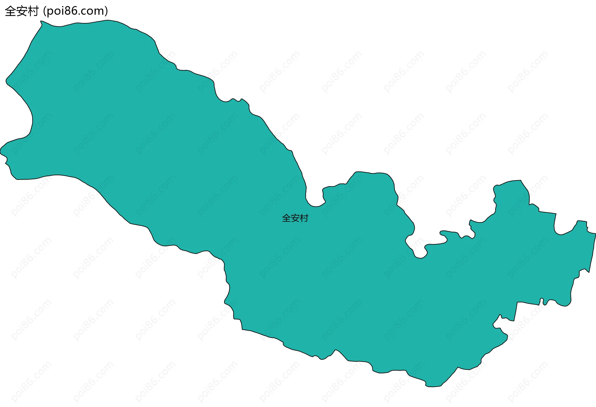 全安村边界地图